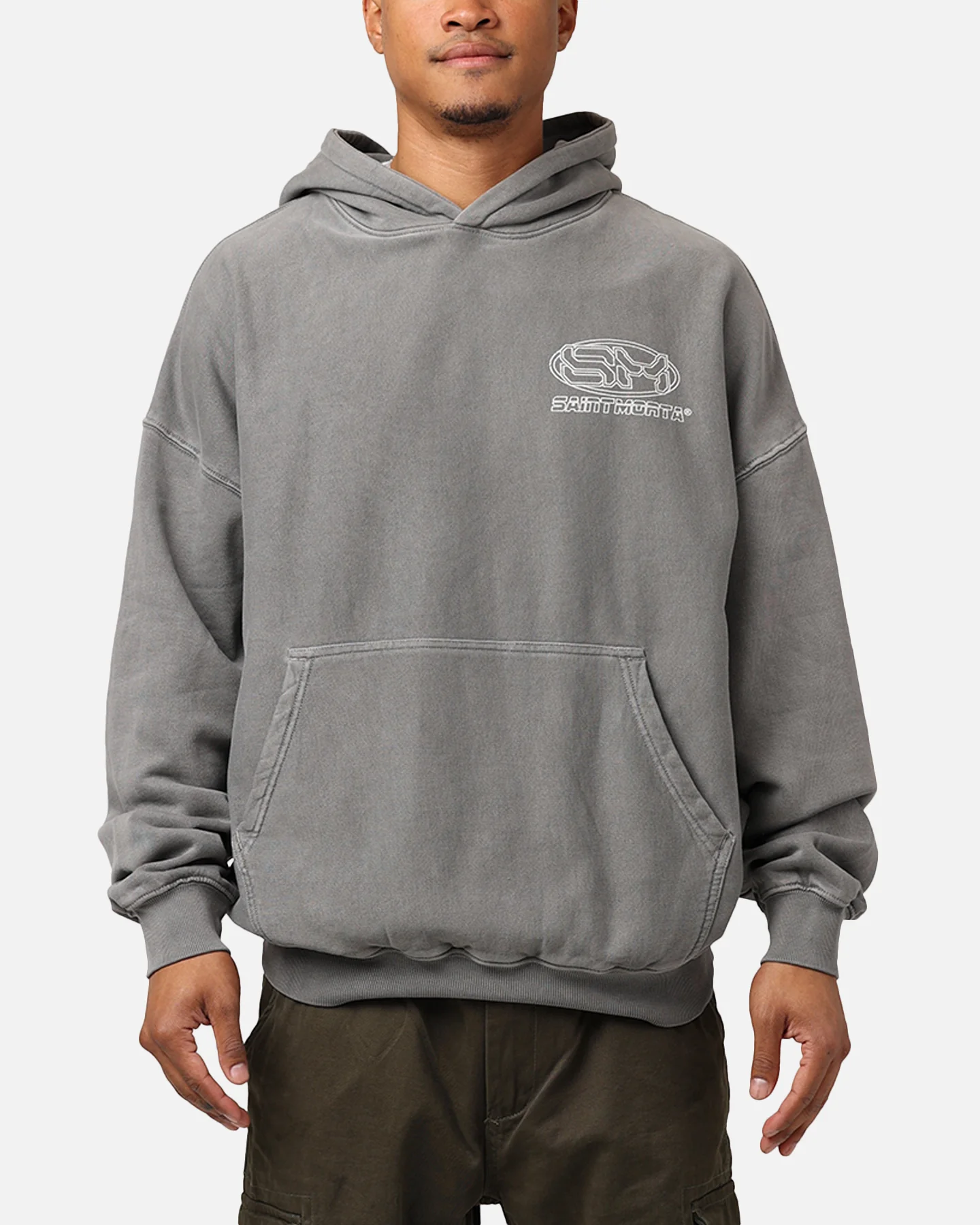 Saint Morta Rage Motors Premium Hoodie Washed Charcoal