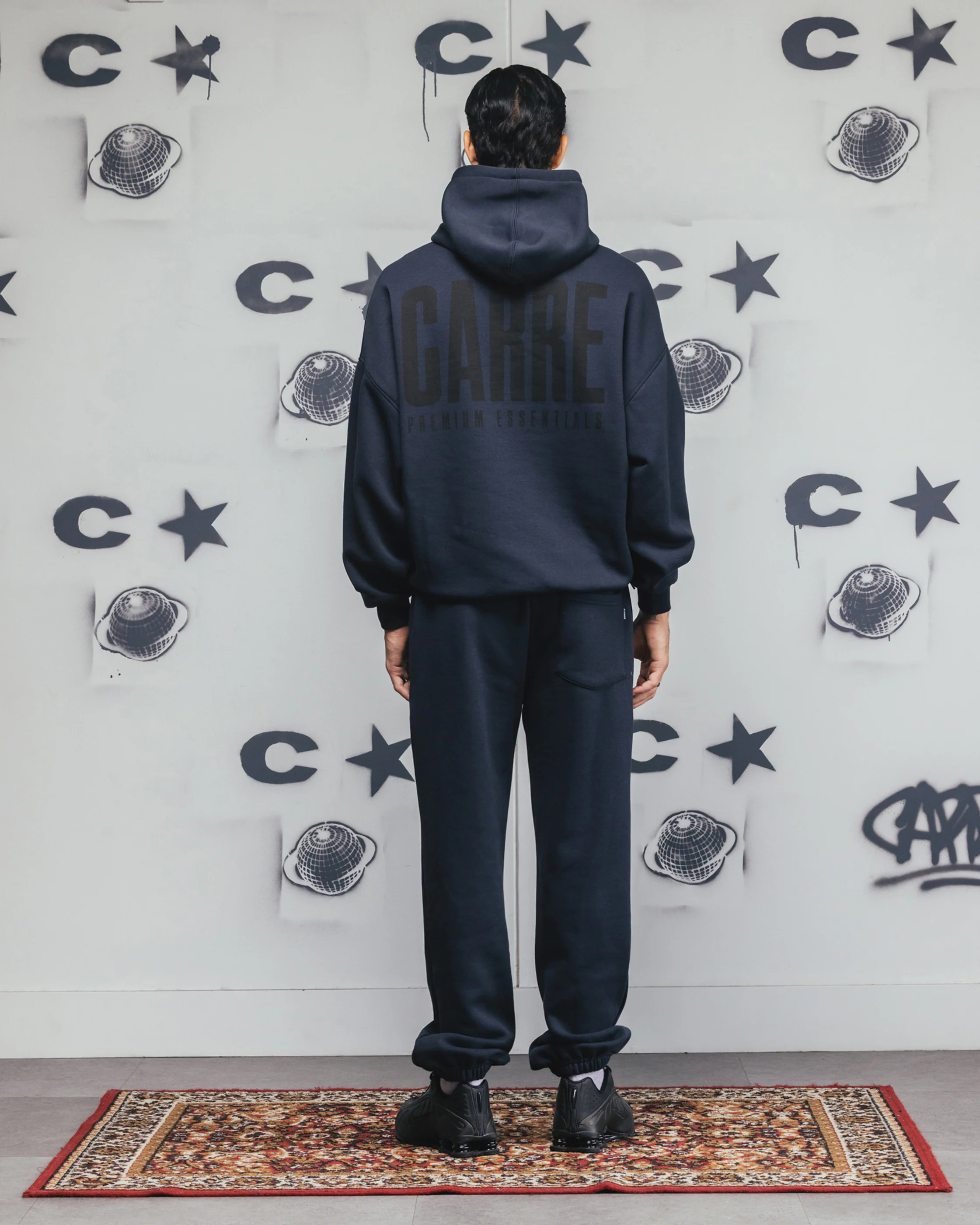 Carre Premium Essentials Hoodie Steel/Black