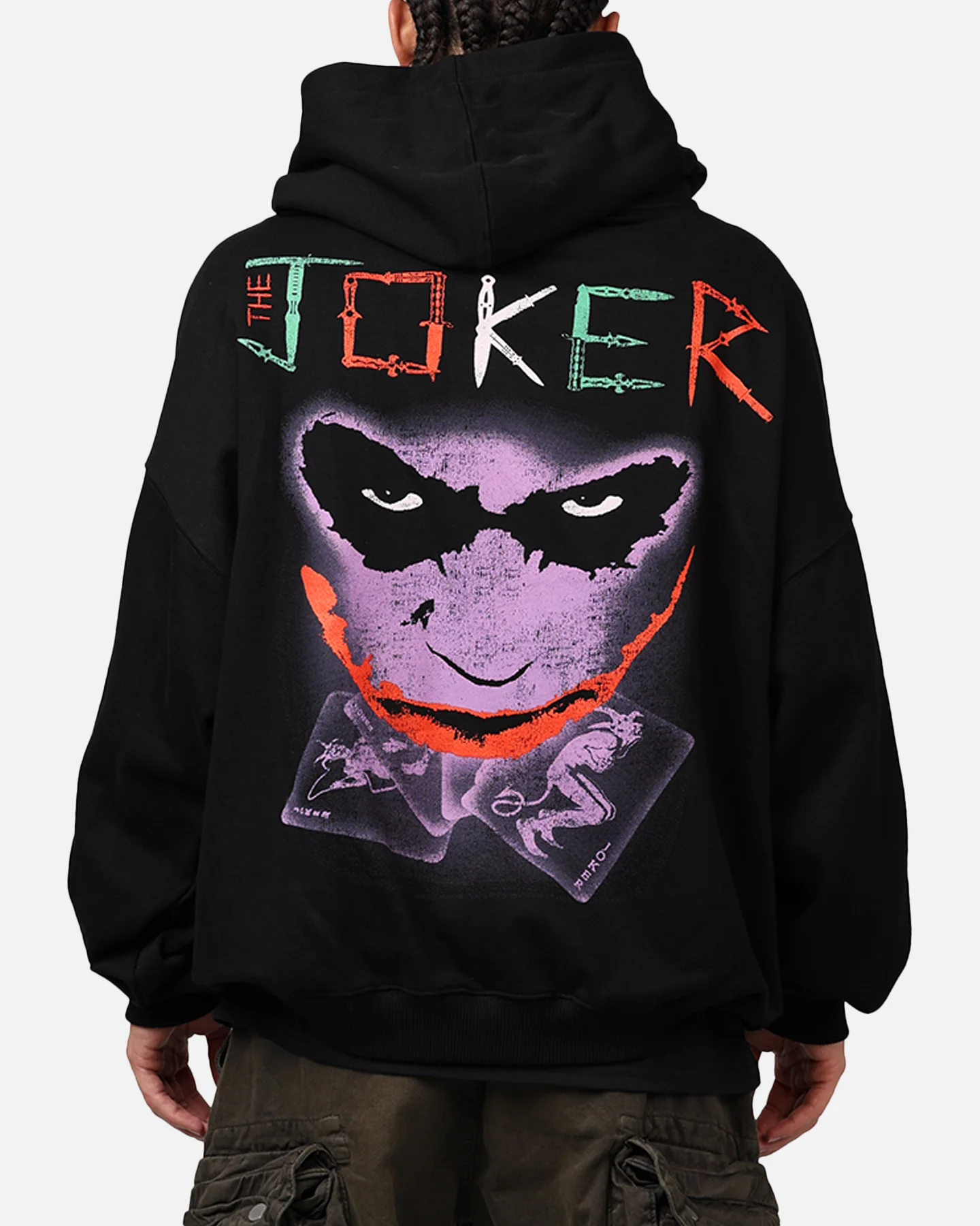 73Studio X DC Batman The Joker Scars Premium Hoodie Black