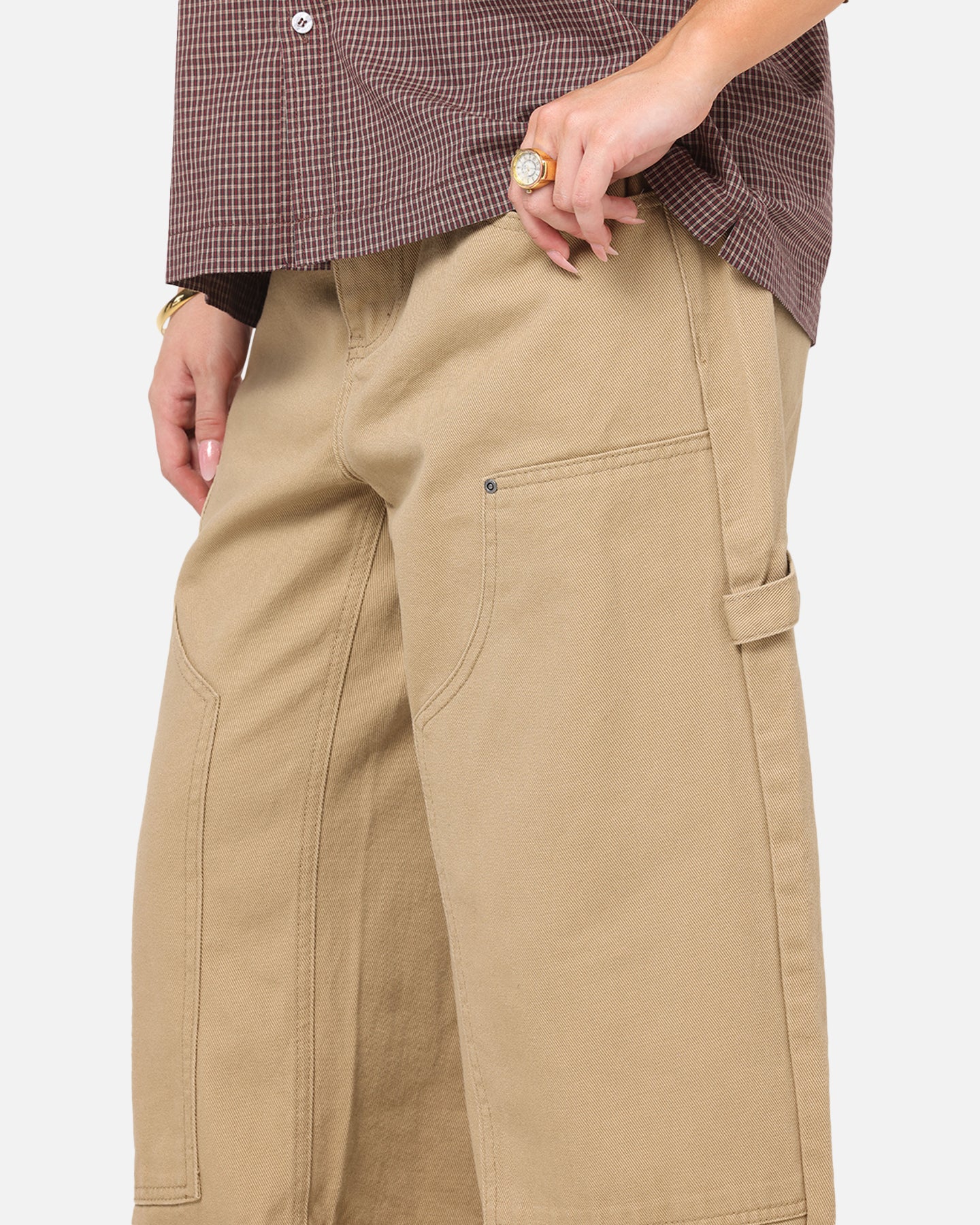 Carre Baggy Work Jeans Stone
