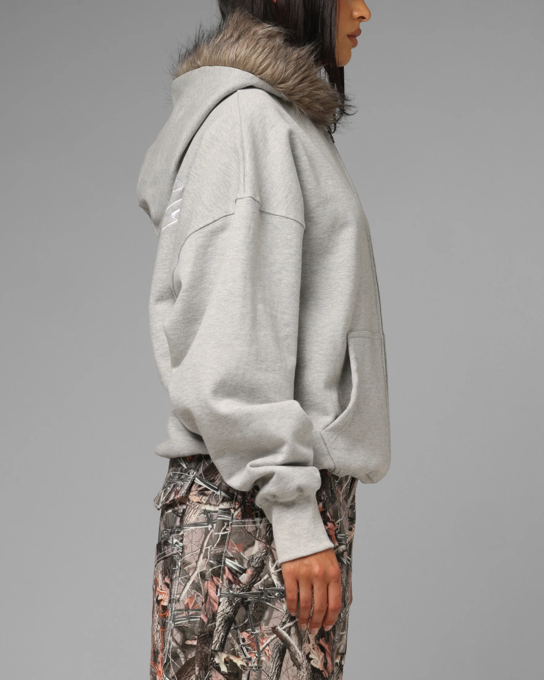 Loiter Purity Zip Hoodie Grey