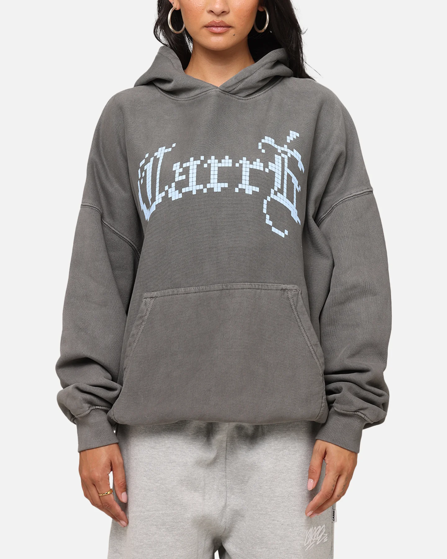 Carre Game Over Hoodie Washed Charcoal