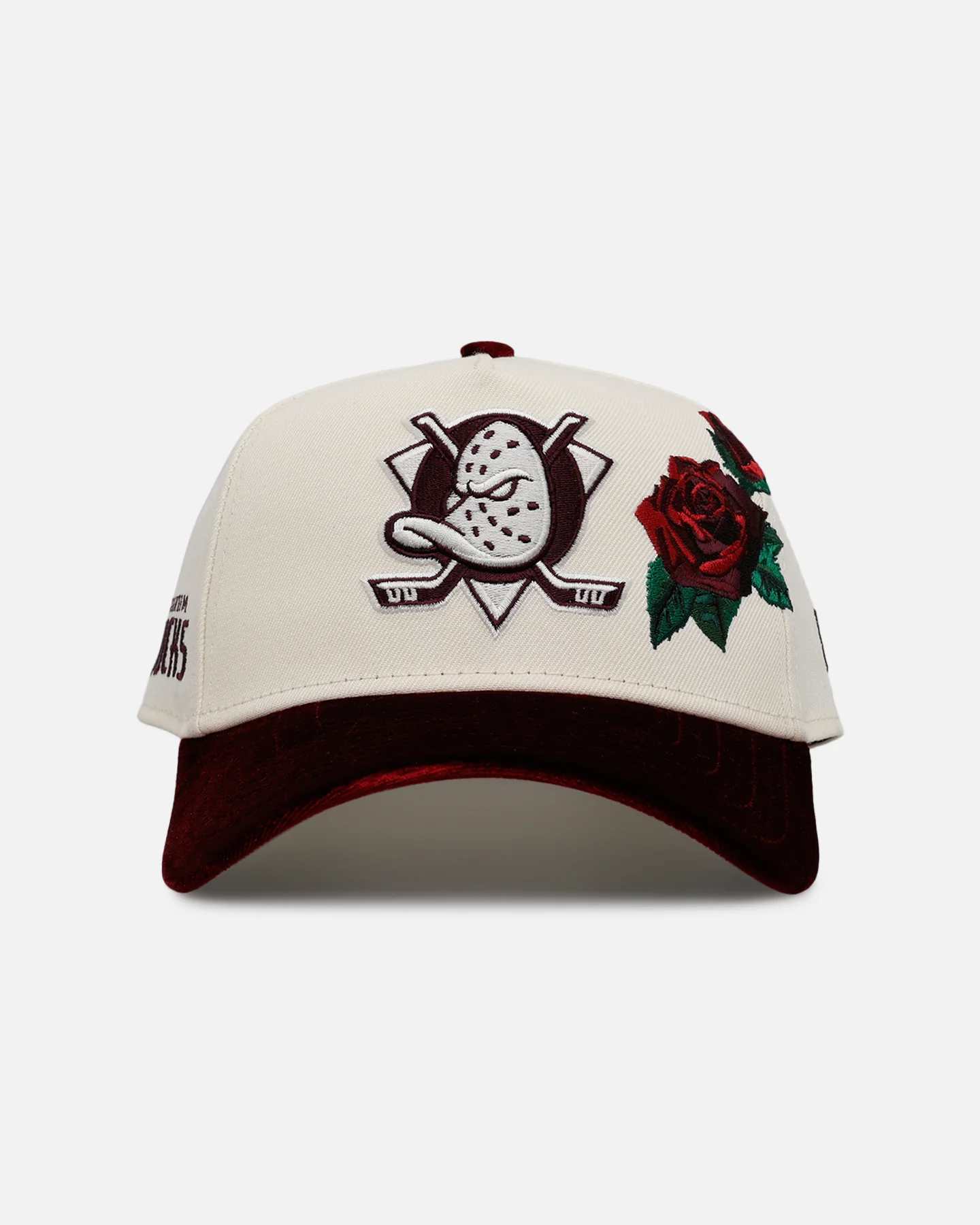 New Era Anaheim Ducks 'Velvet Roses' 9FORTY A-Frame Snapback Chrome