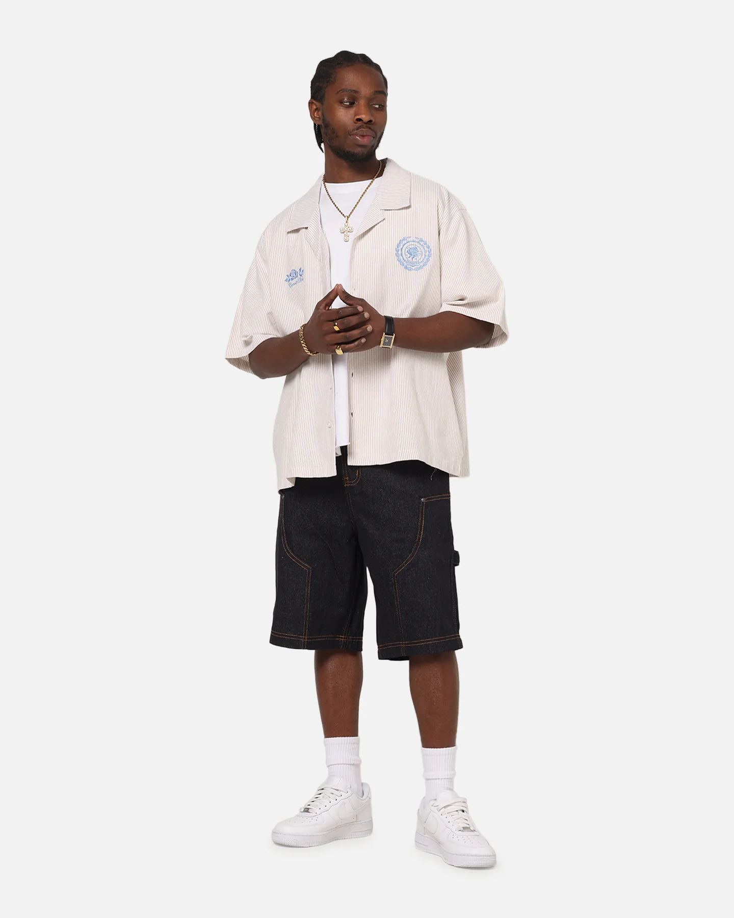 Carre Work Jorts Dark Washed Indigo