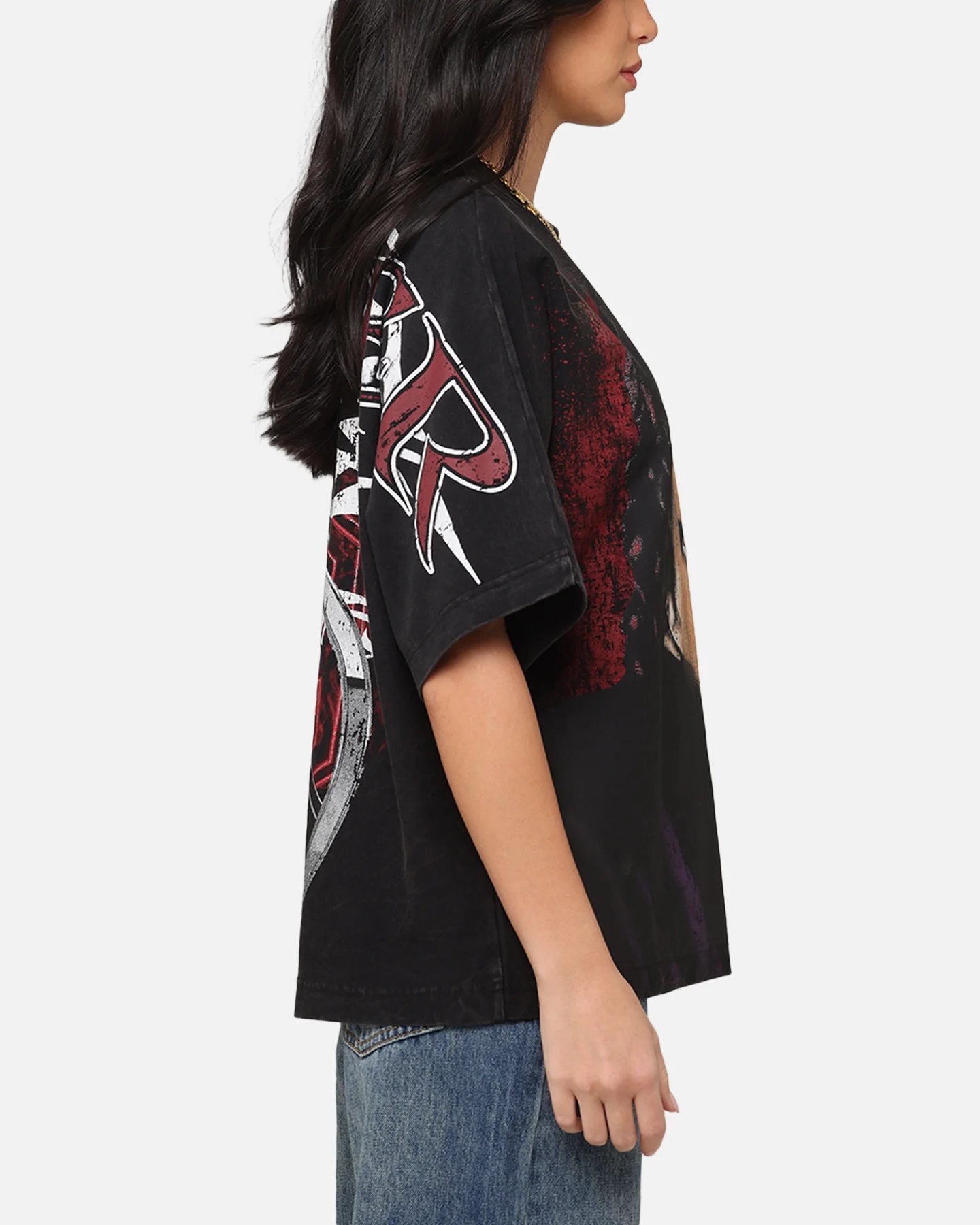 Loiter Star Wars Vader Boxy T-Shirt Washed Black