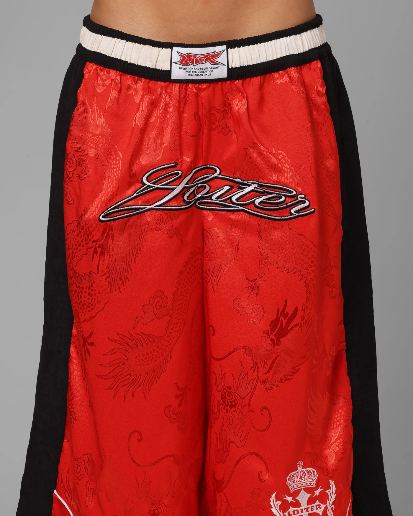 Loiter Fight Club 3 Quarter Shorts Red