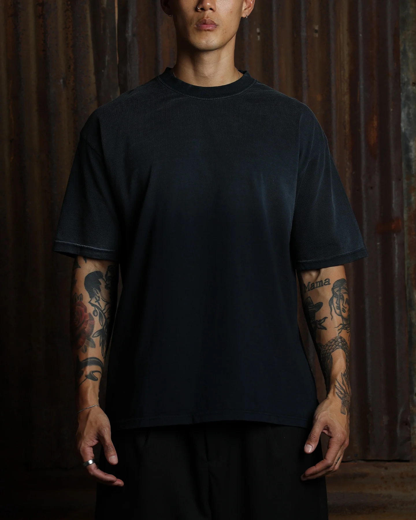American Thrift Short Sleeve T-Shirt Washed Black