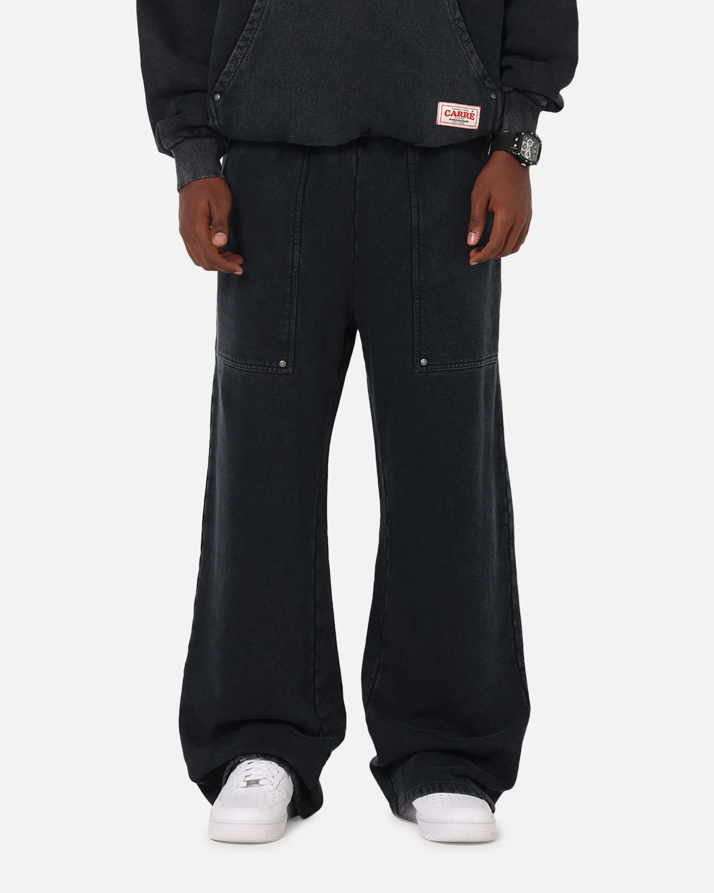 Carre Rivet Trackpants Charcoal