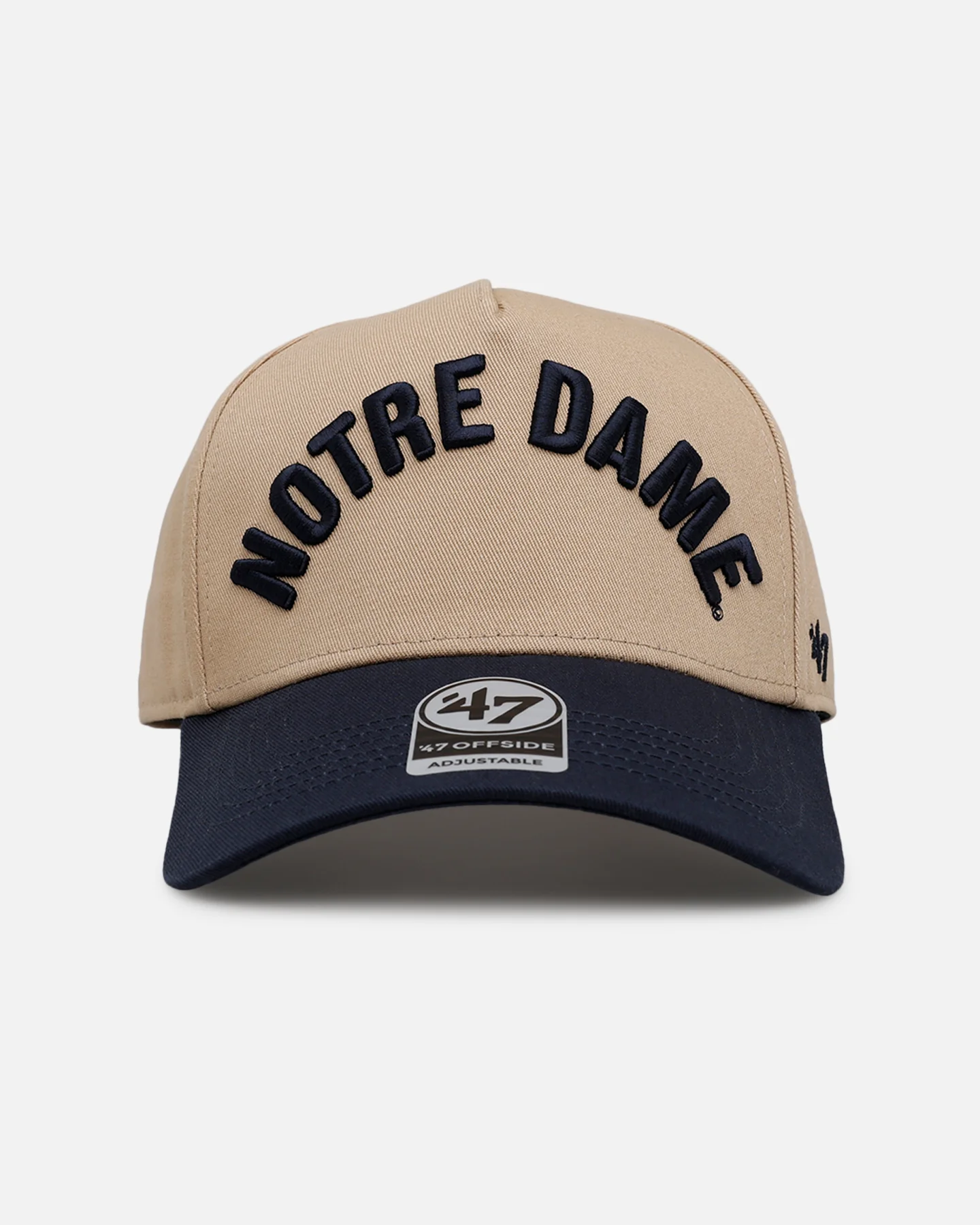 47 Brand Notre Dame Fighting Irish Football 'Arch' 47 Offside Snapback Khaki/Official Team Color