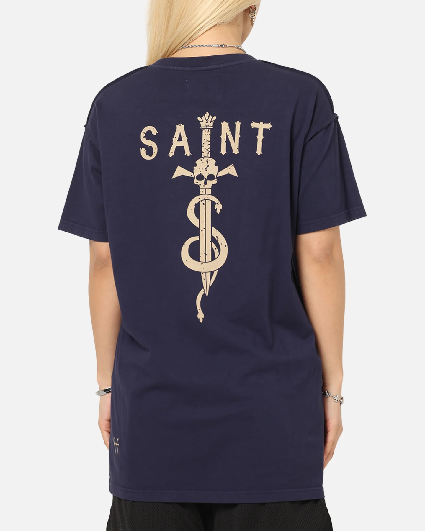 Saint Morta Daggers Lafayette T-Shirt Indigo