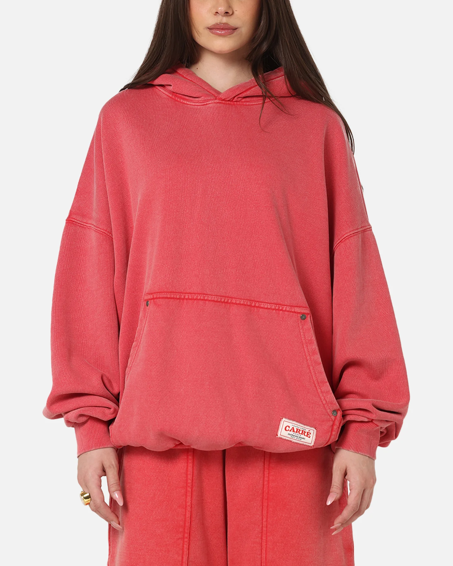 Carre Rivet Hoodie Pigment Washed