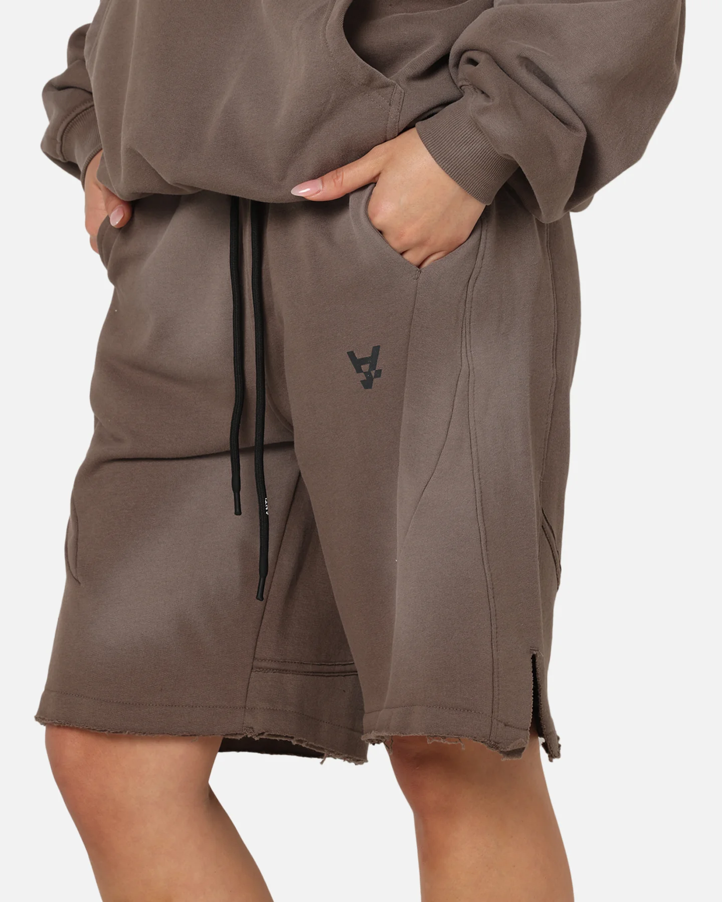 The Anti Order Apocalypse Sweat Shorts Sunfade Brown