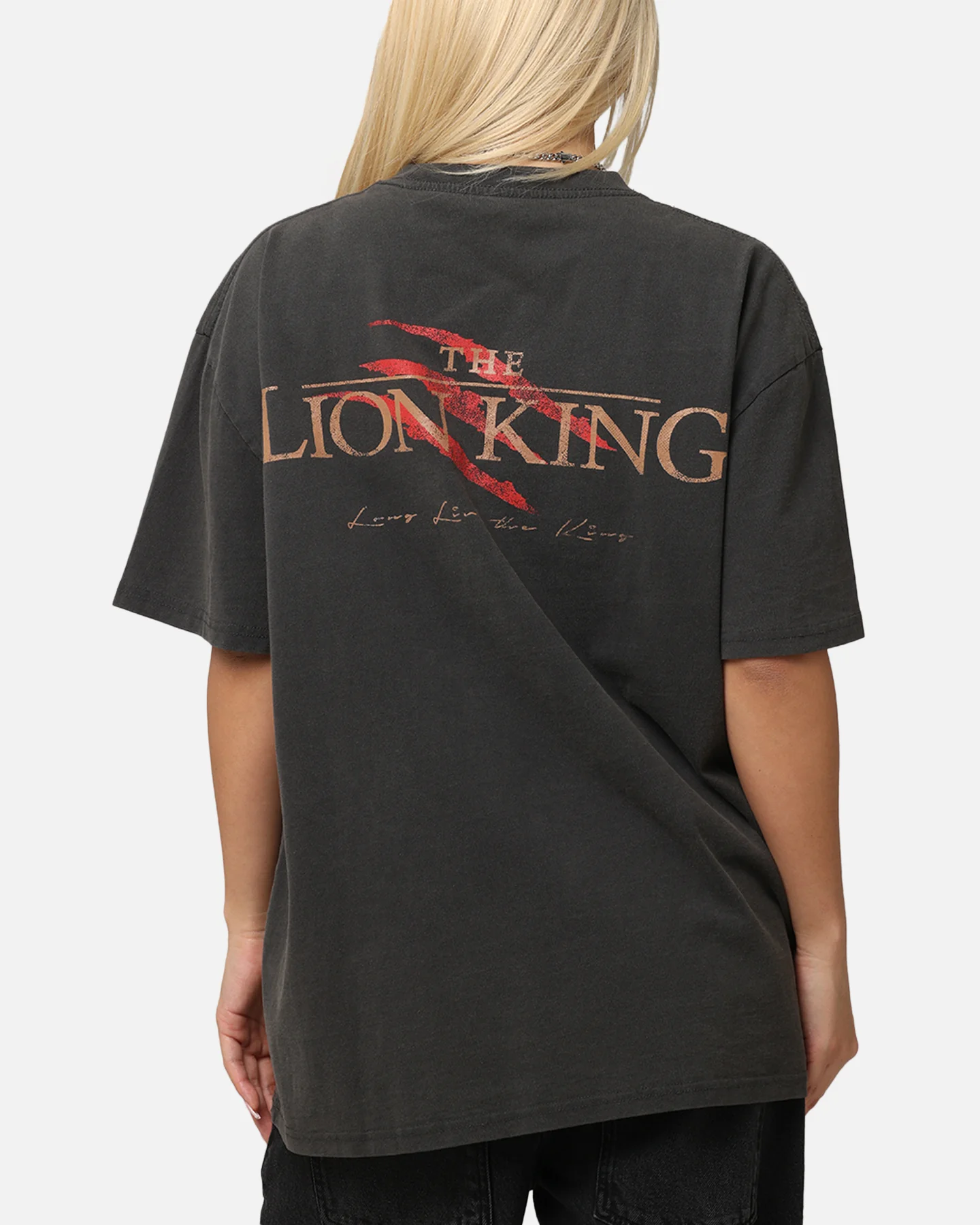 American Thrift Disney The Lion King Scar Heavyweight T-Shirt Black Wash