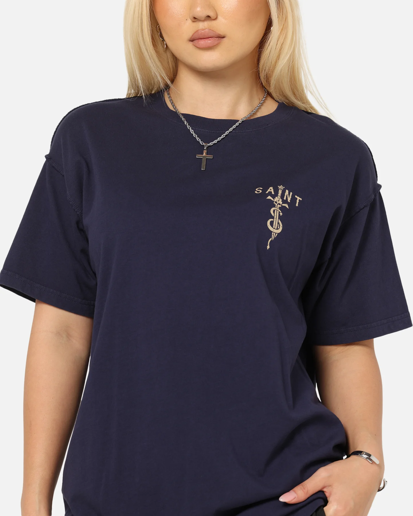 Saint Morta Daggers Lafayette T-Shirt Indigo