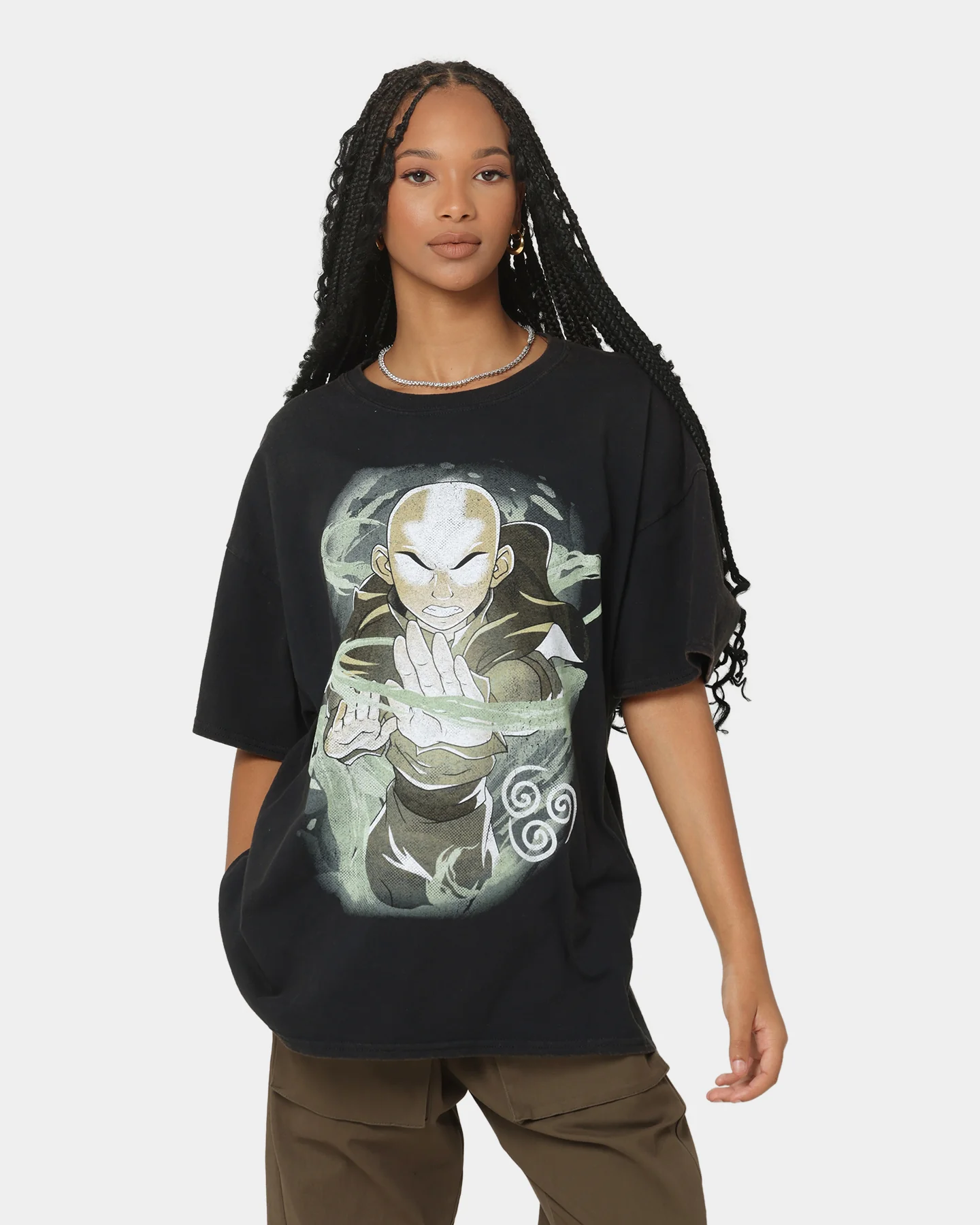 Goat Crew x Avatar: The Last Airbender Air Elements Vintage T-Shirt Black Wash