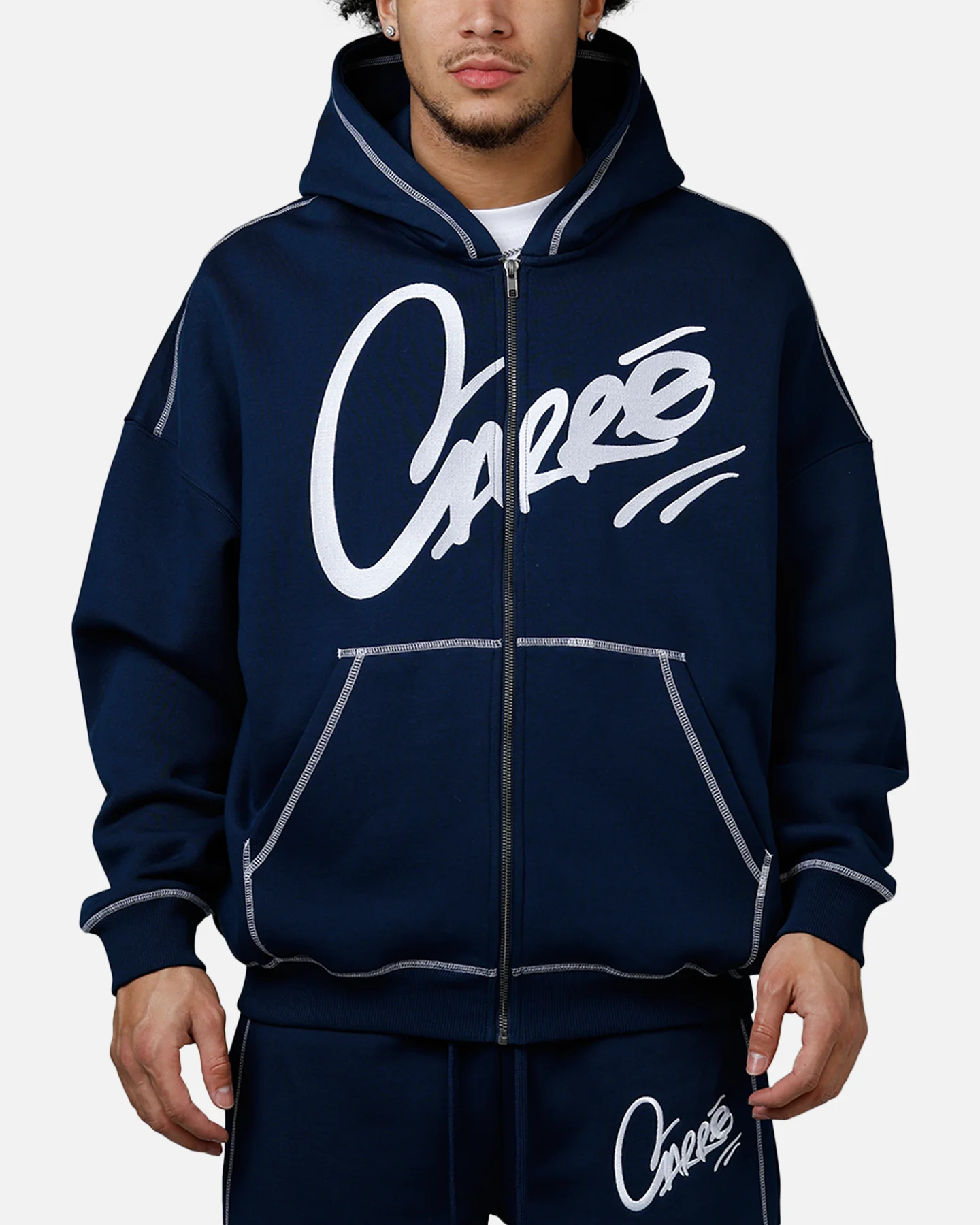 Carre Corrupt Hoodie Navy