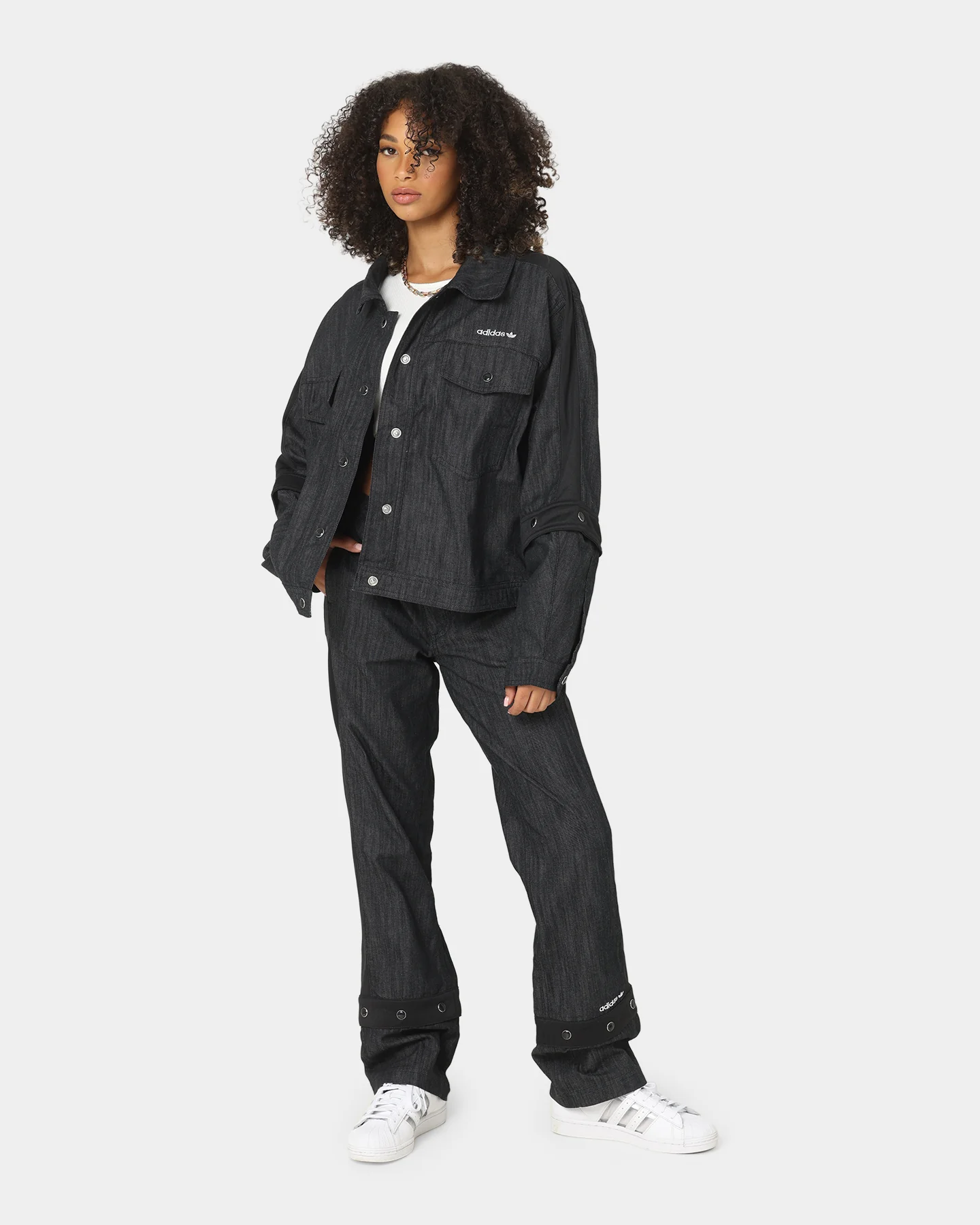 Adidas Women's Twill Track Pants Black