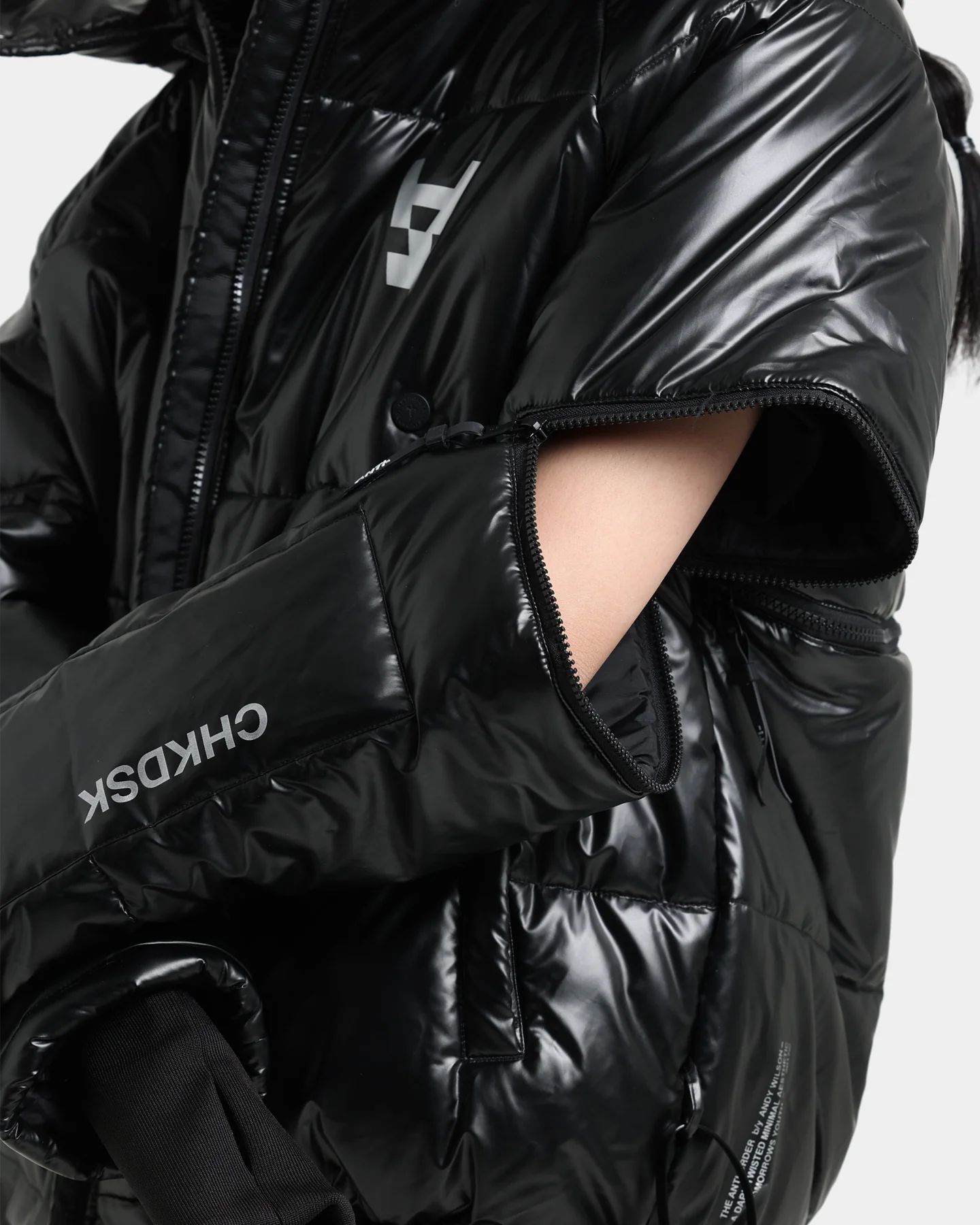 The Anti Order Anti Joy Technical Puffer Jacket Black/Silver