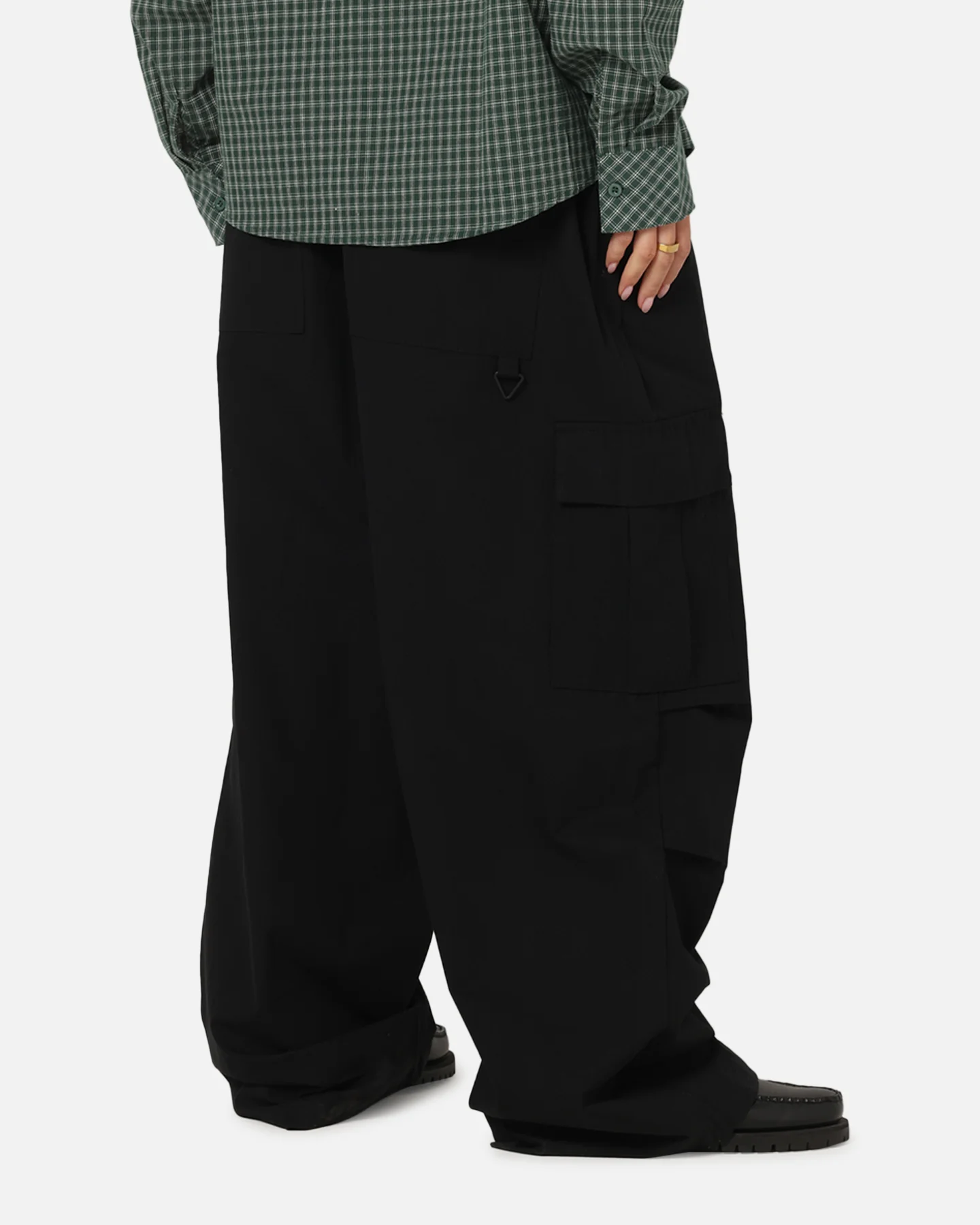 Carre Baggy Cargo Pants Black