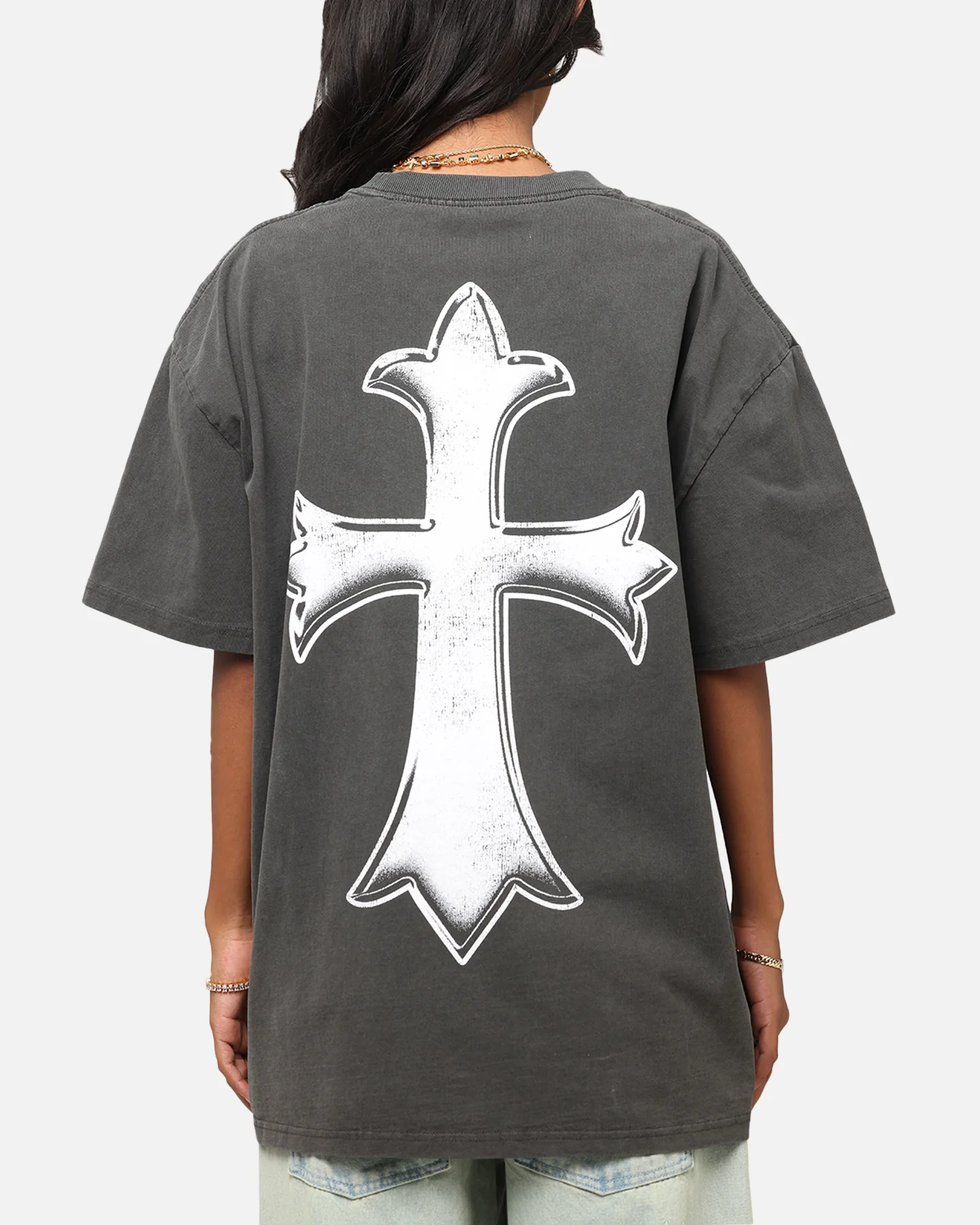 Culture Kings X WWE Rey Mysterio Big Head Heavyweight T-Shirt Black Wash