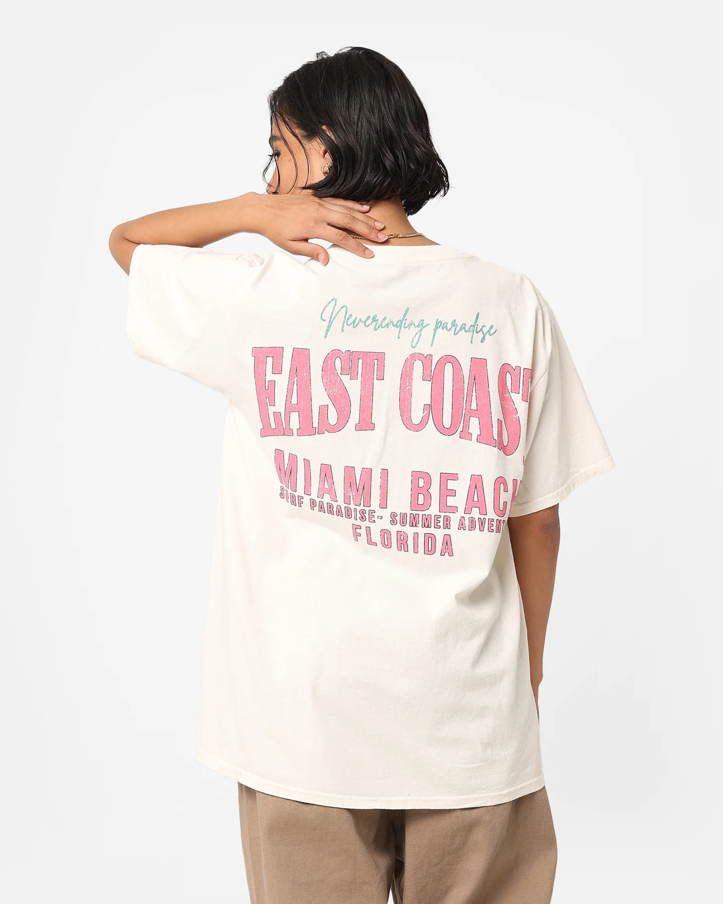 73Studio Miami Beach Vintage T-Shirt Off White