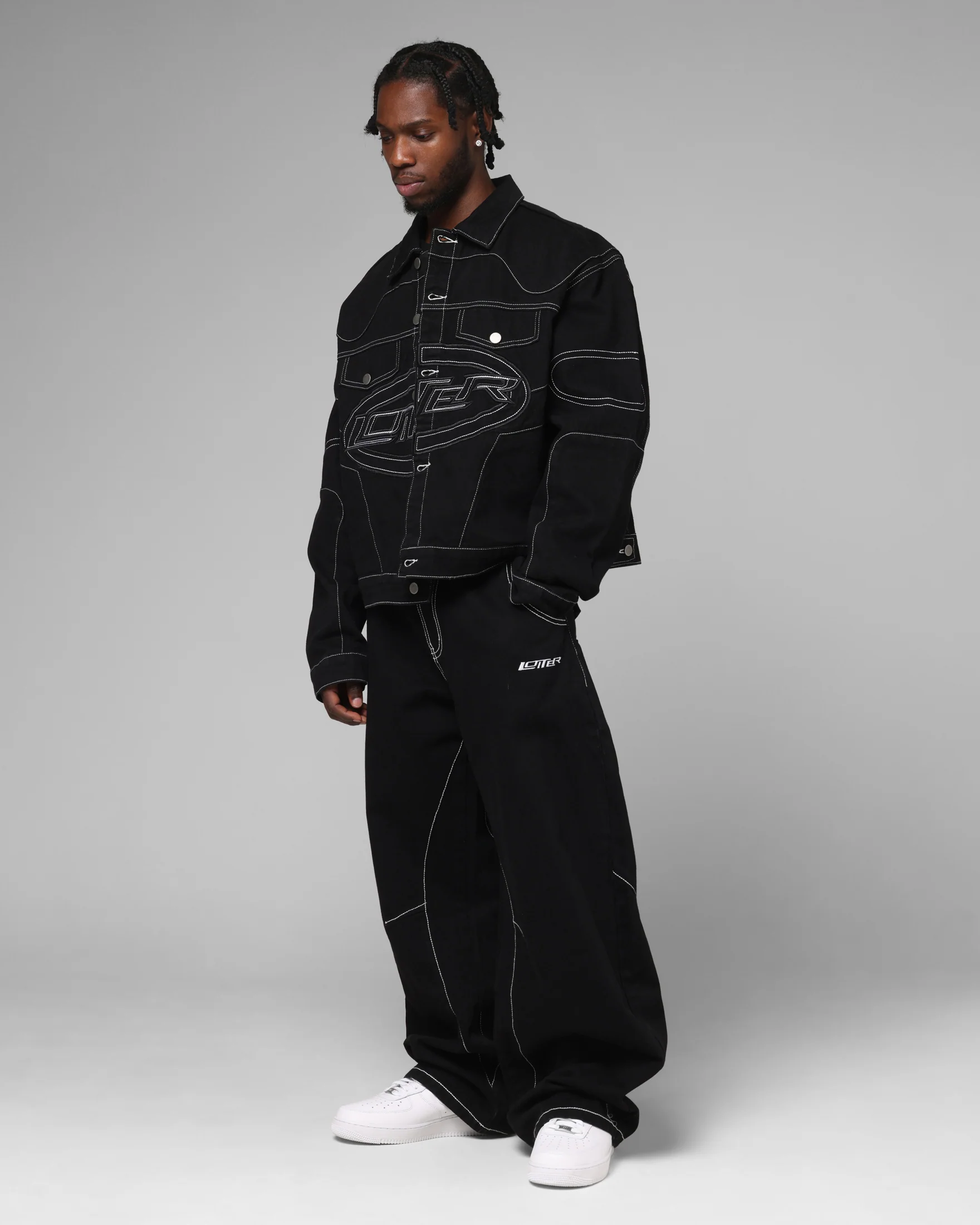 Loiter Daytona Denim Jacket Black