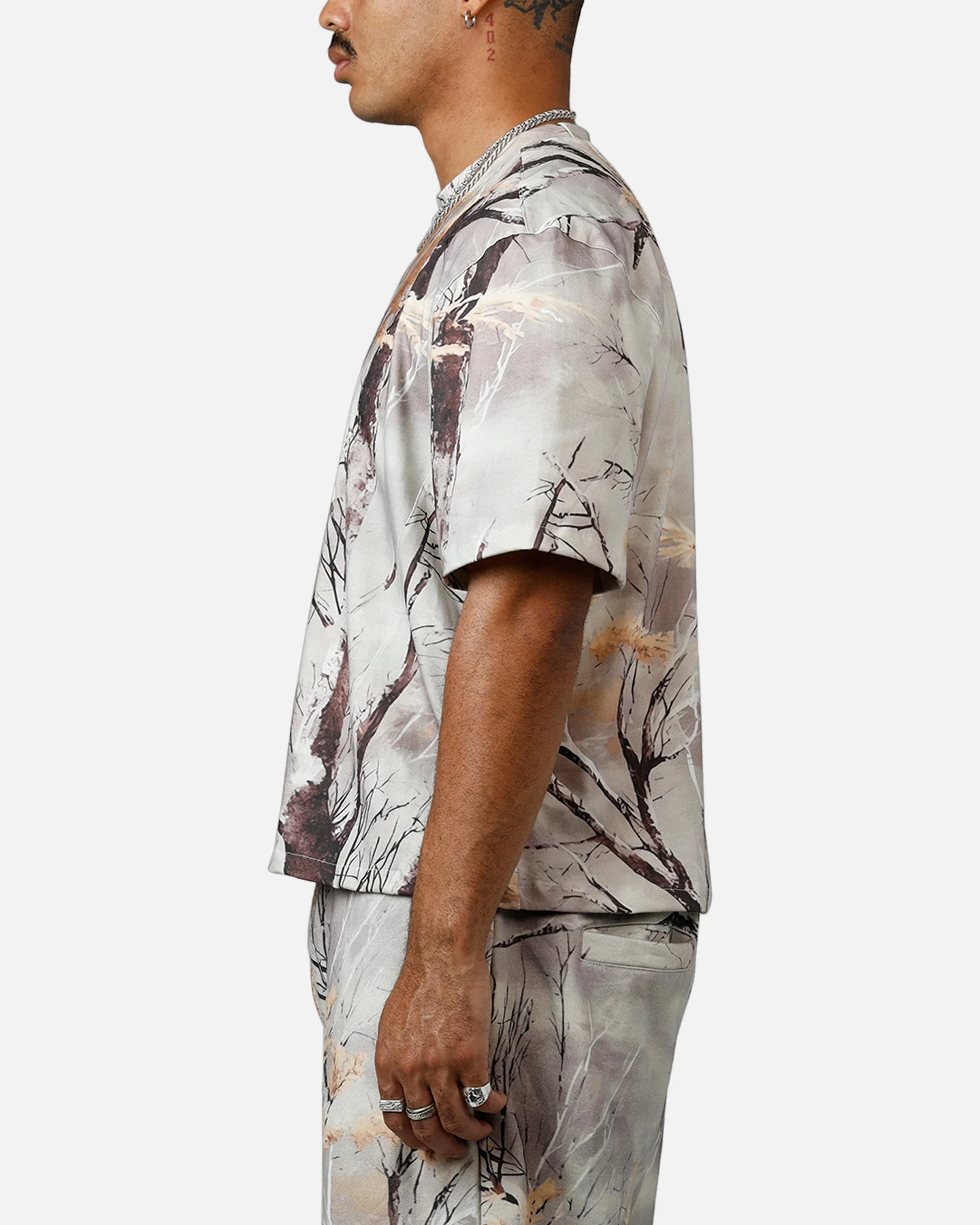 MNML Washed Dart T-Shirt Snow Camo