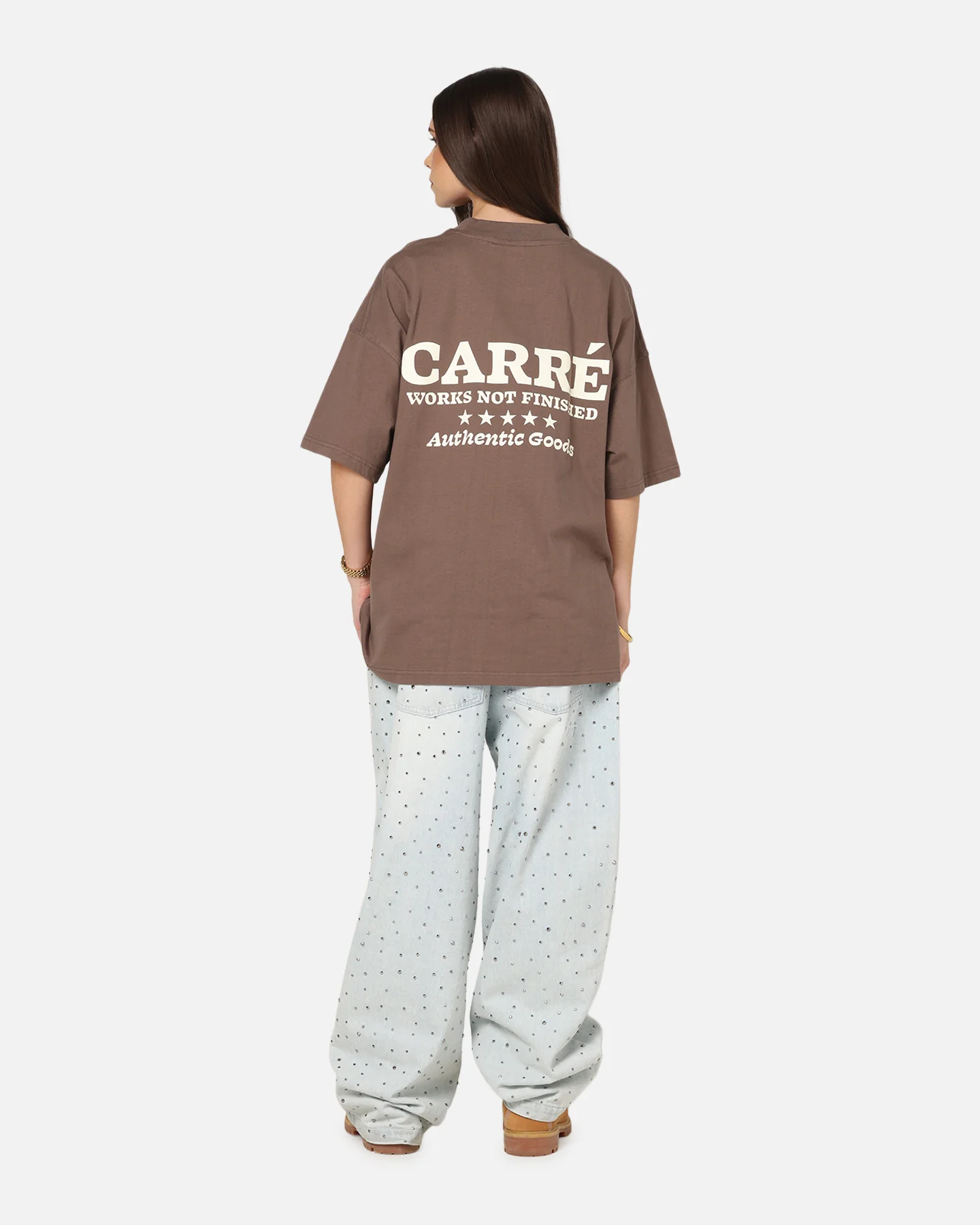 Carre Pocket T-Shirt Brown