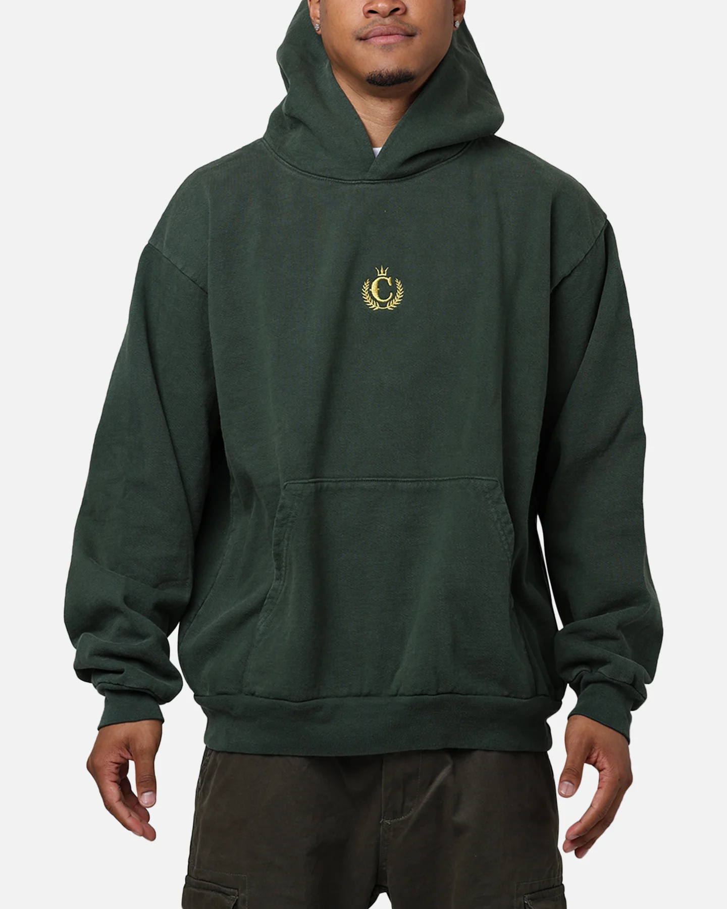 Culture Kings CK Embroidered Hoodie Green