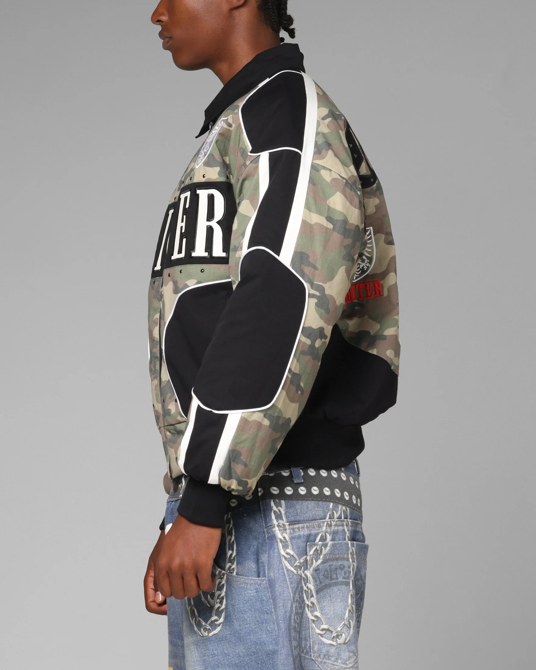Loiter Enroute Racing Jacket Camo/Black