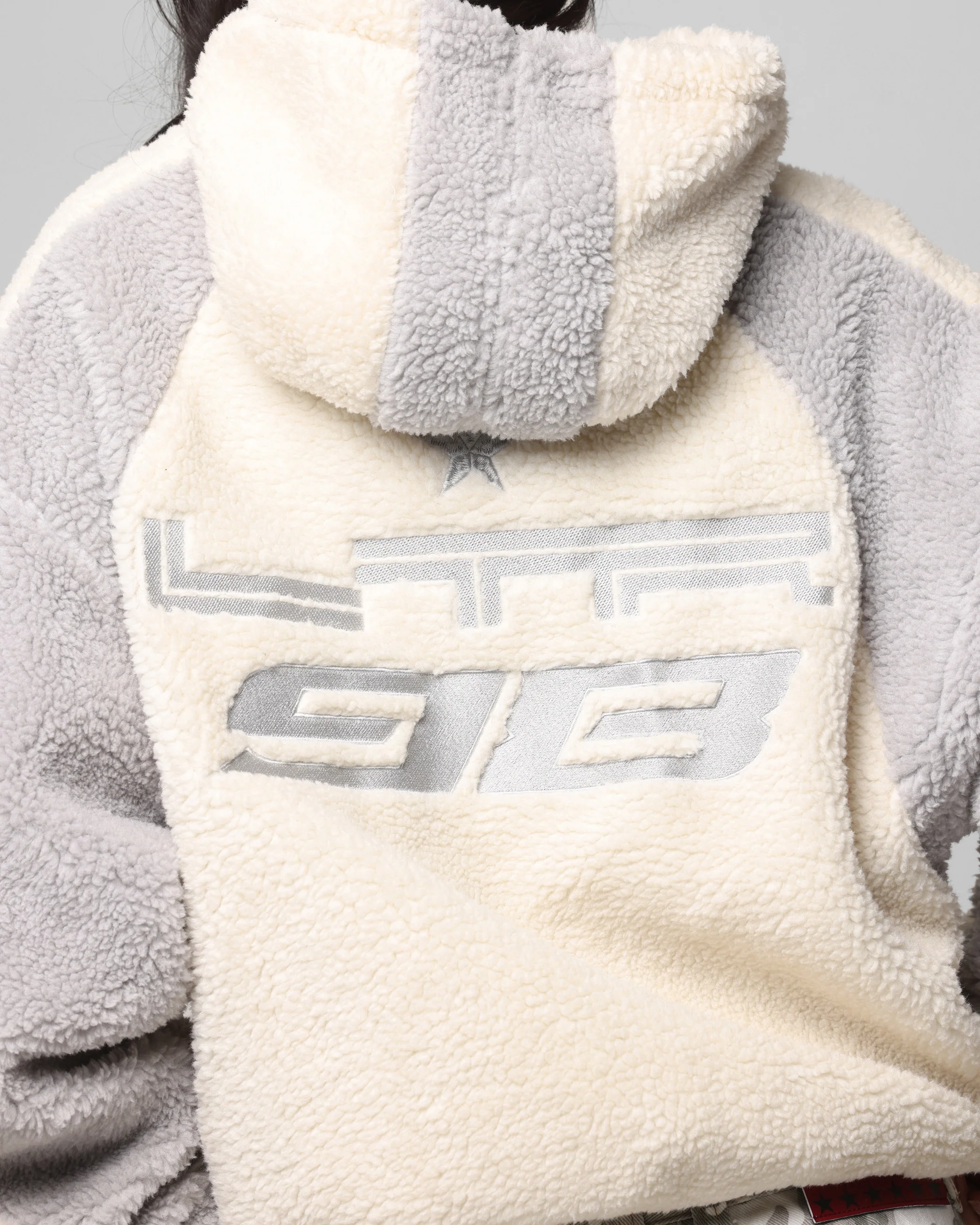 Loiter Speedway Fleece Jacket Stone