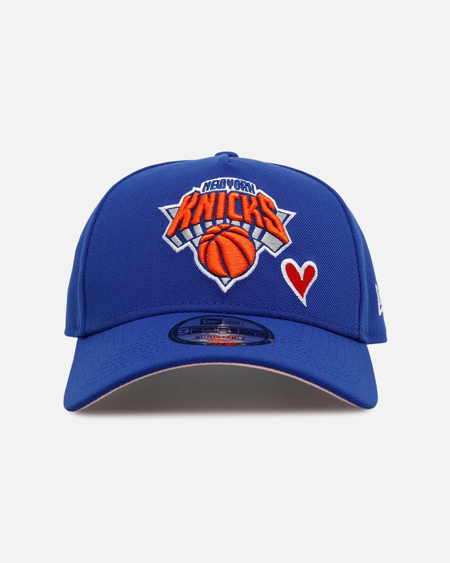 New Era New York Knicks 'Team Color Hearts' 9FORTY A-Frame Snapback Official Team Color