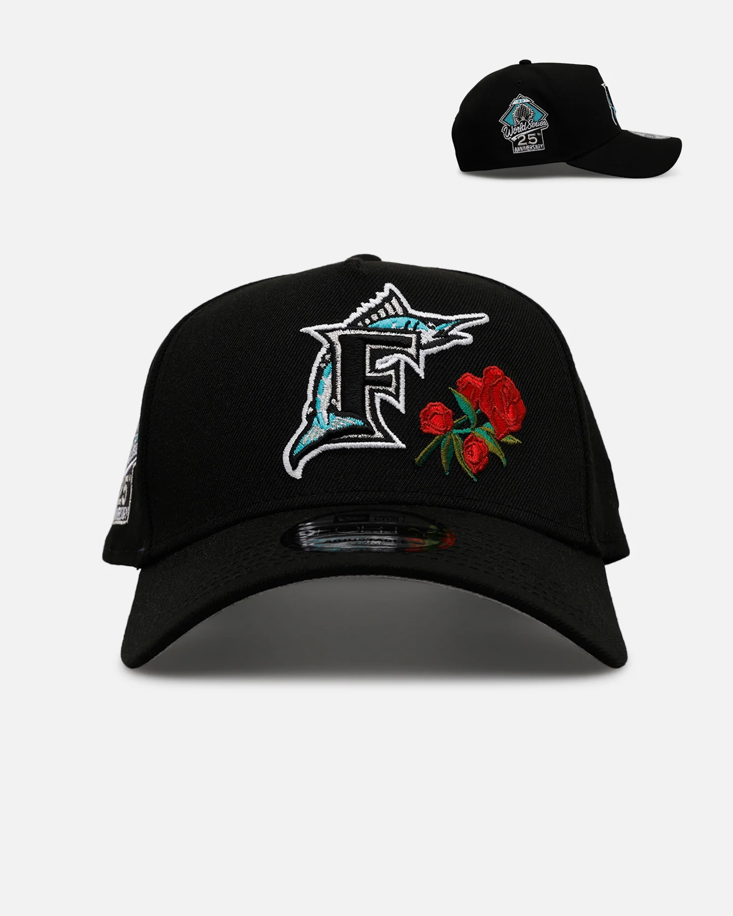New Era Florida Marlins 'Official Team Color Rose' 9FORTY A-Frame Snapback Official Team Color