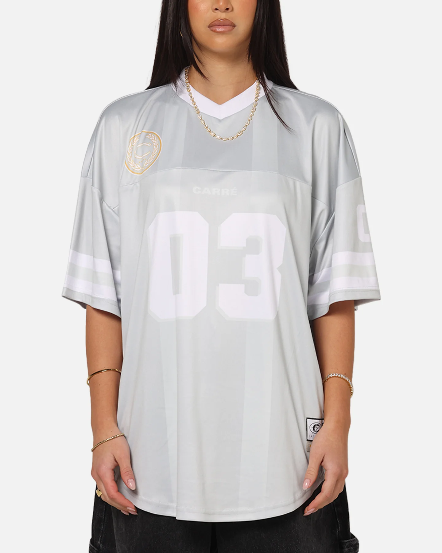 Carre Halftime Football Jersey Grey