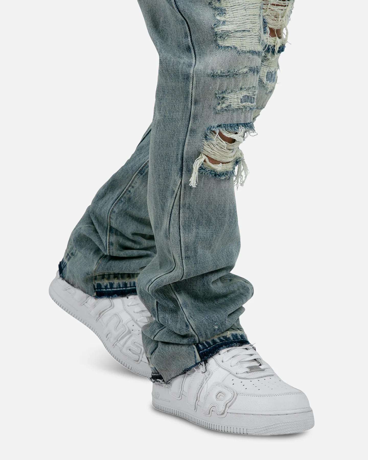 MNML B469 Flare Denim Jeans Blue