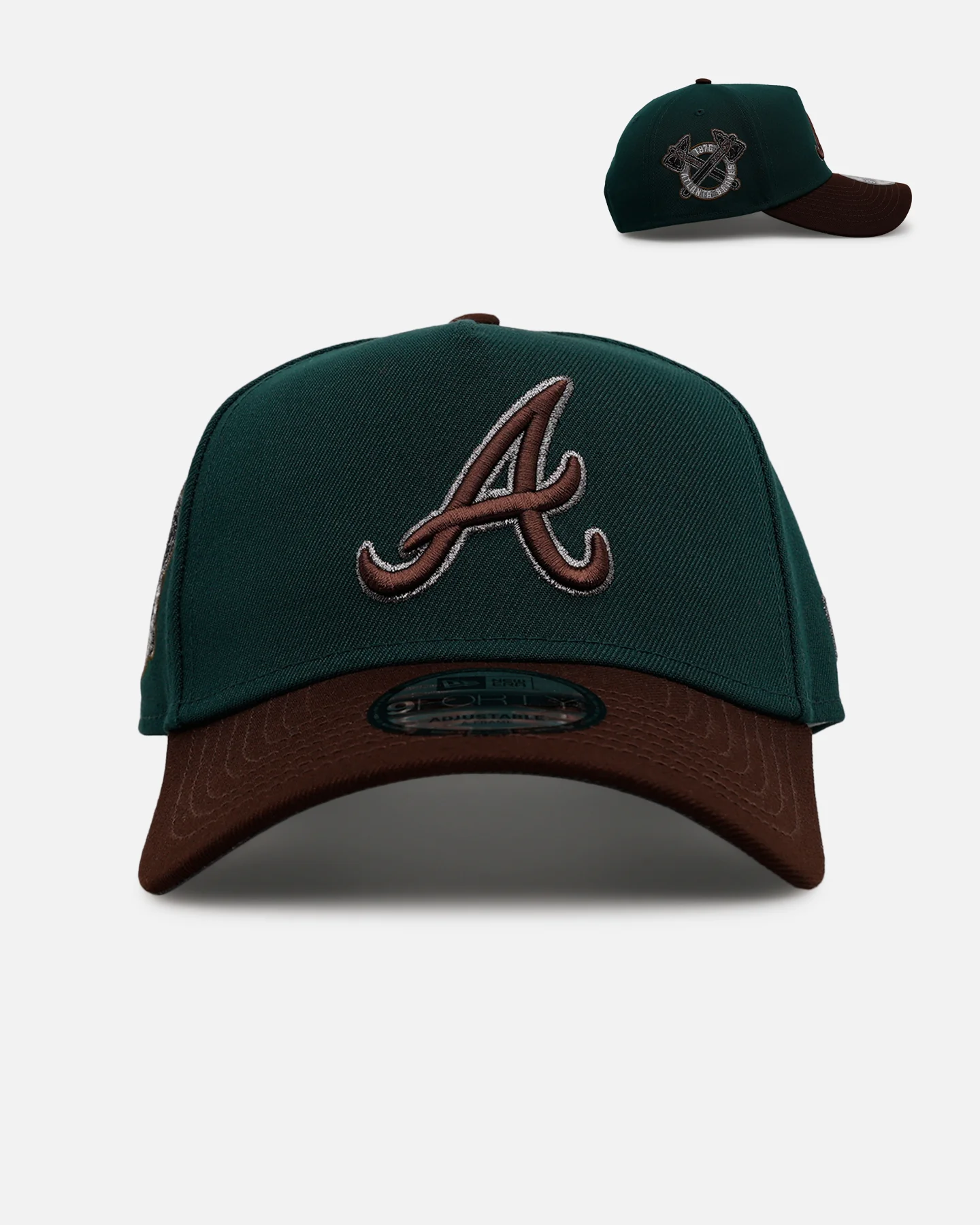 New Era Atlanta Braves 'Rainforest' 9FORTY A-Frame Snapback Green/Brown