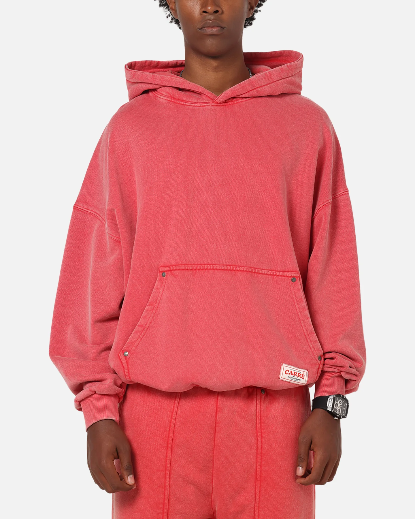 Carre Rivet Hoodie Pigment Washed
