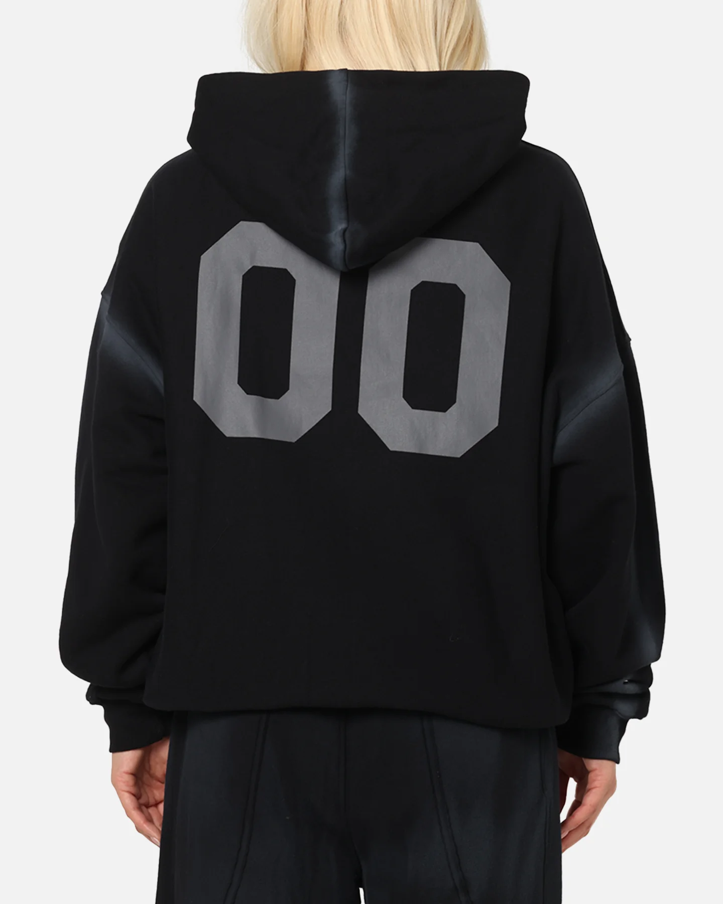The Anti Order Mosh Boxy Hoodie Sunfade Black/Grey