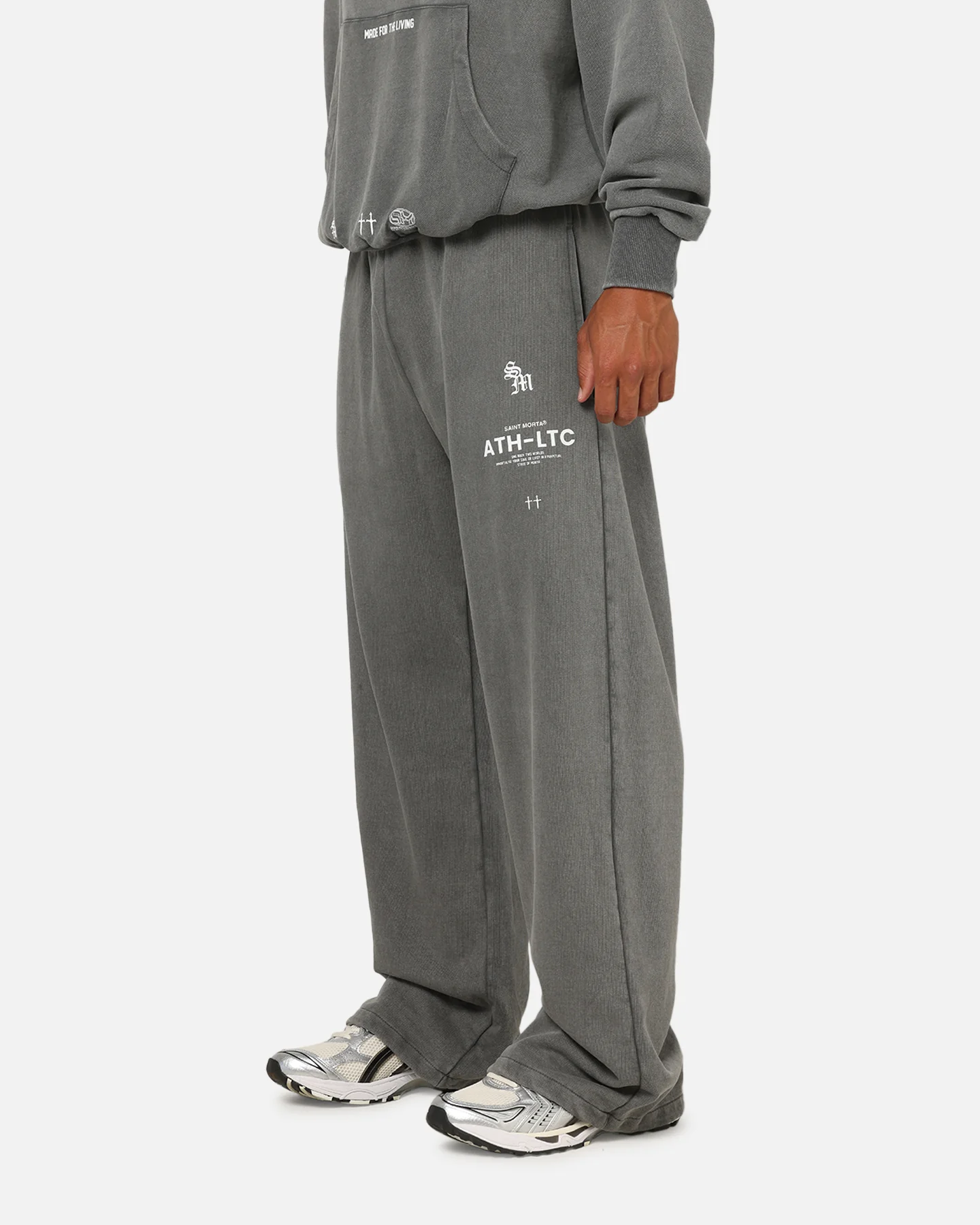 Saint Morta Athletc Sweatpants Washed Charcoal