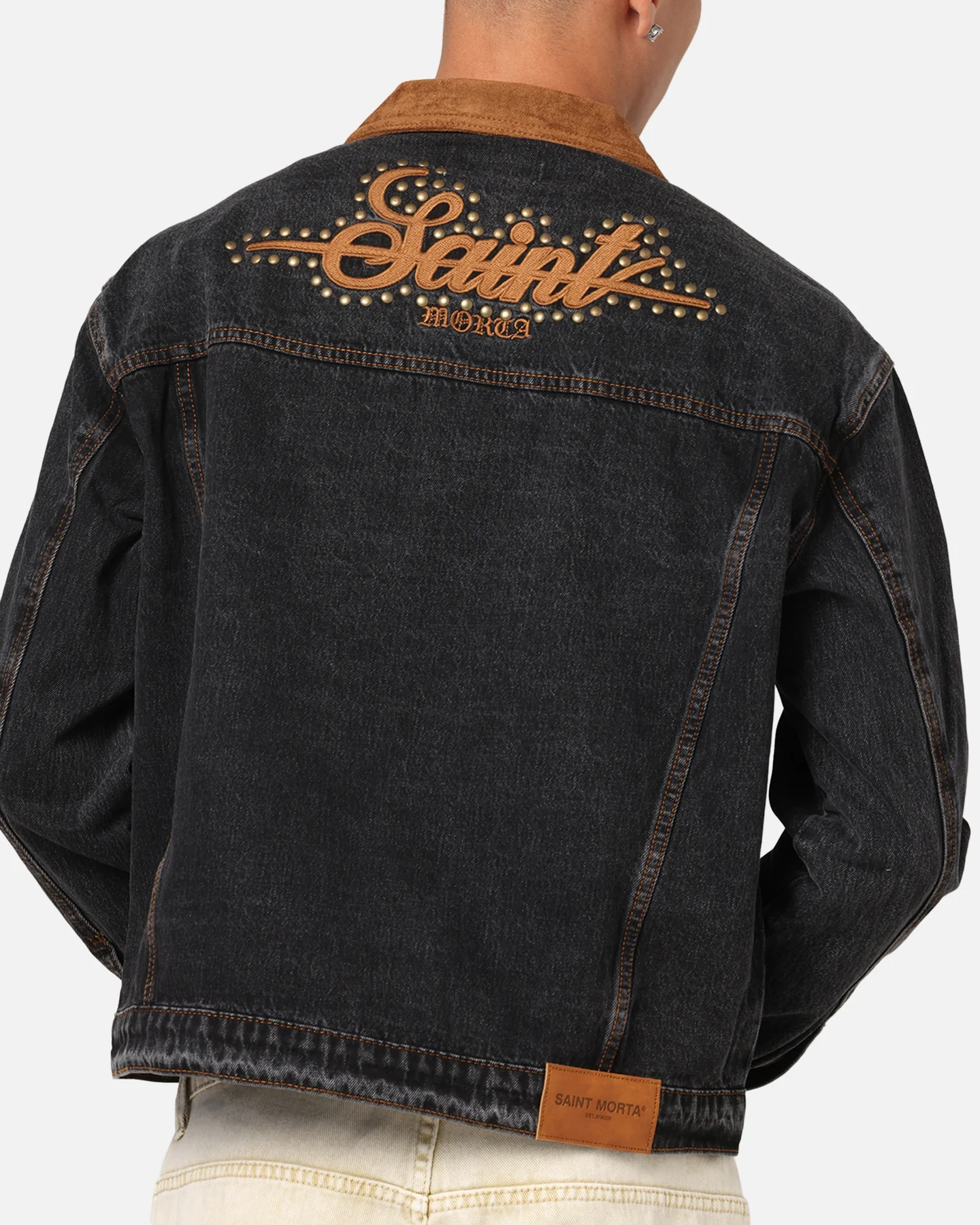 Saint Morta Rodeo Drive Denim Jacket Black Shadow