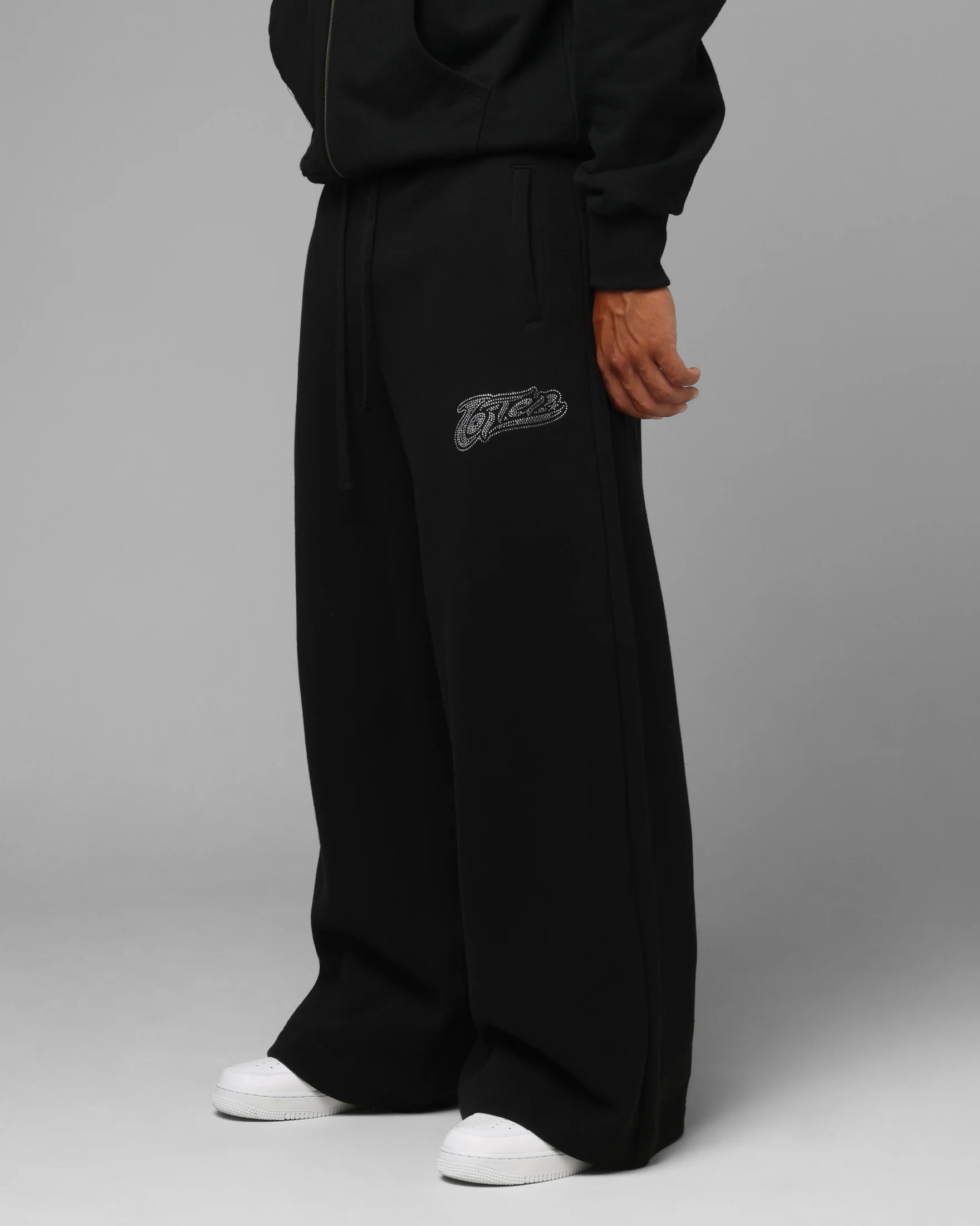 Loiter Silicone Ultra Wide Sweatpants Black