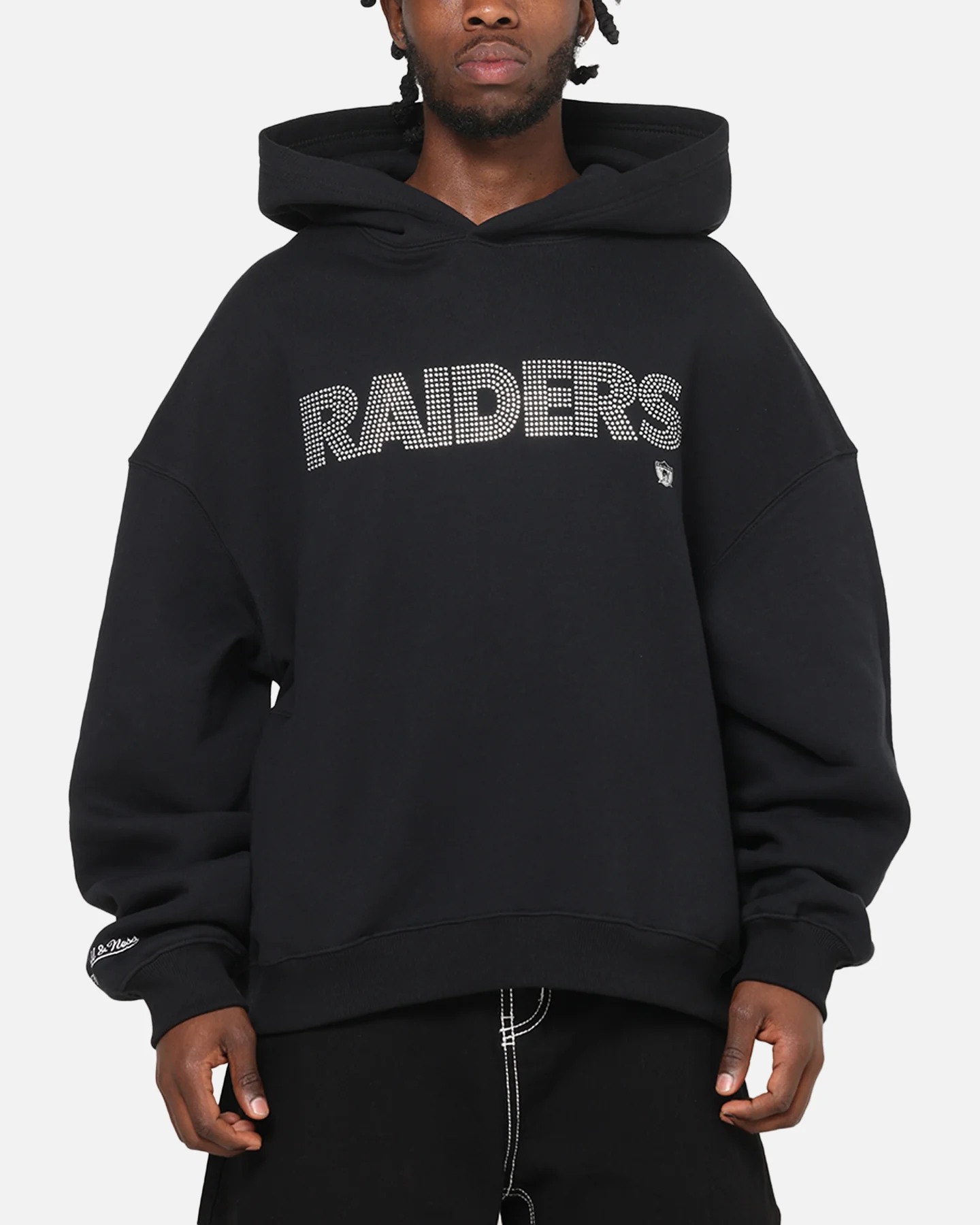 Mitchell & Ness Las Vegas Raiders Rhinestone Hoodie Faded Black