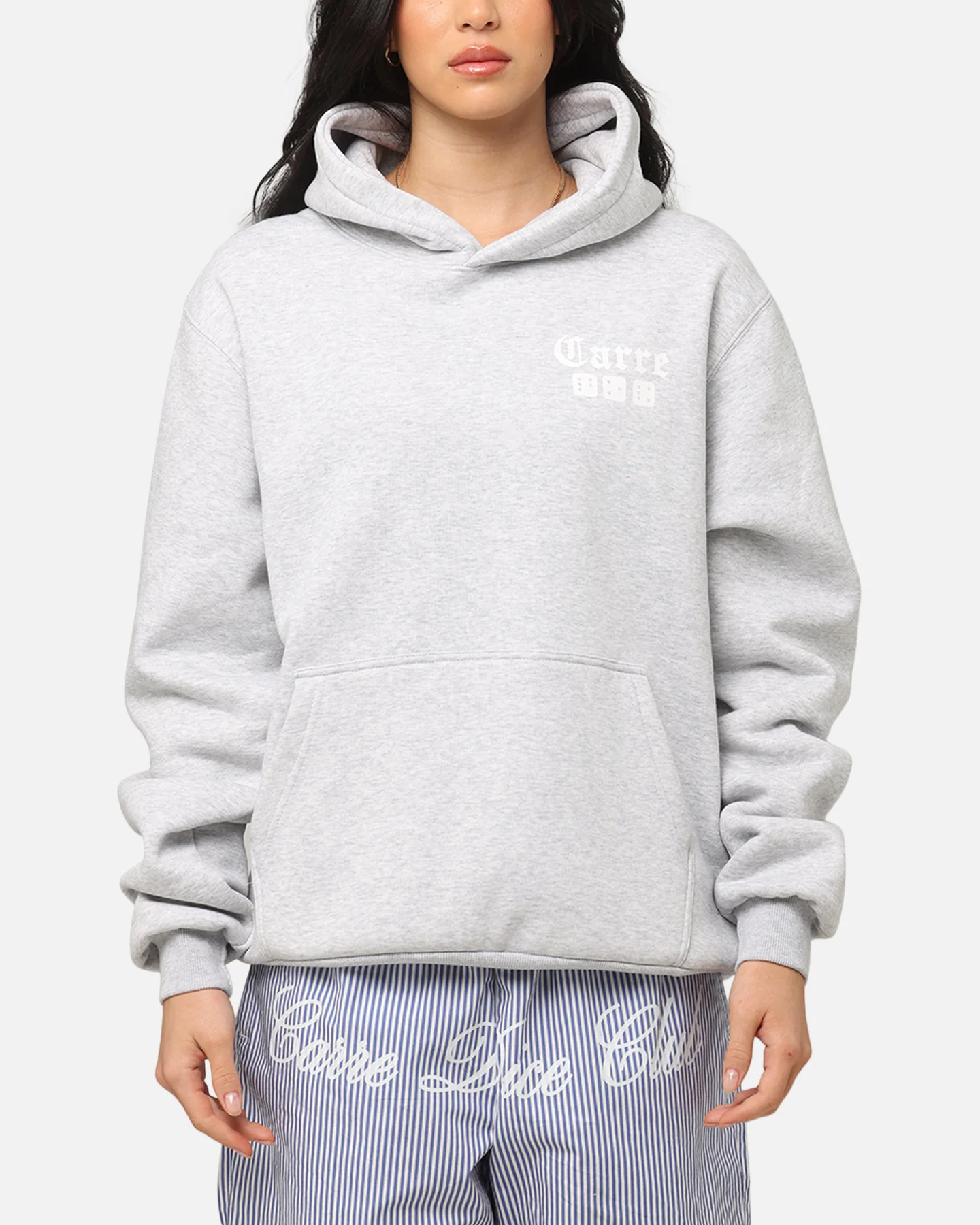 Carre Dice Club Hoodie Grey Marle