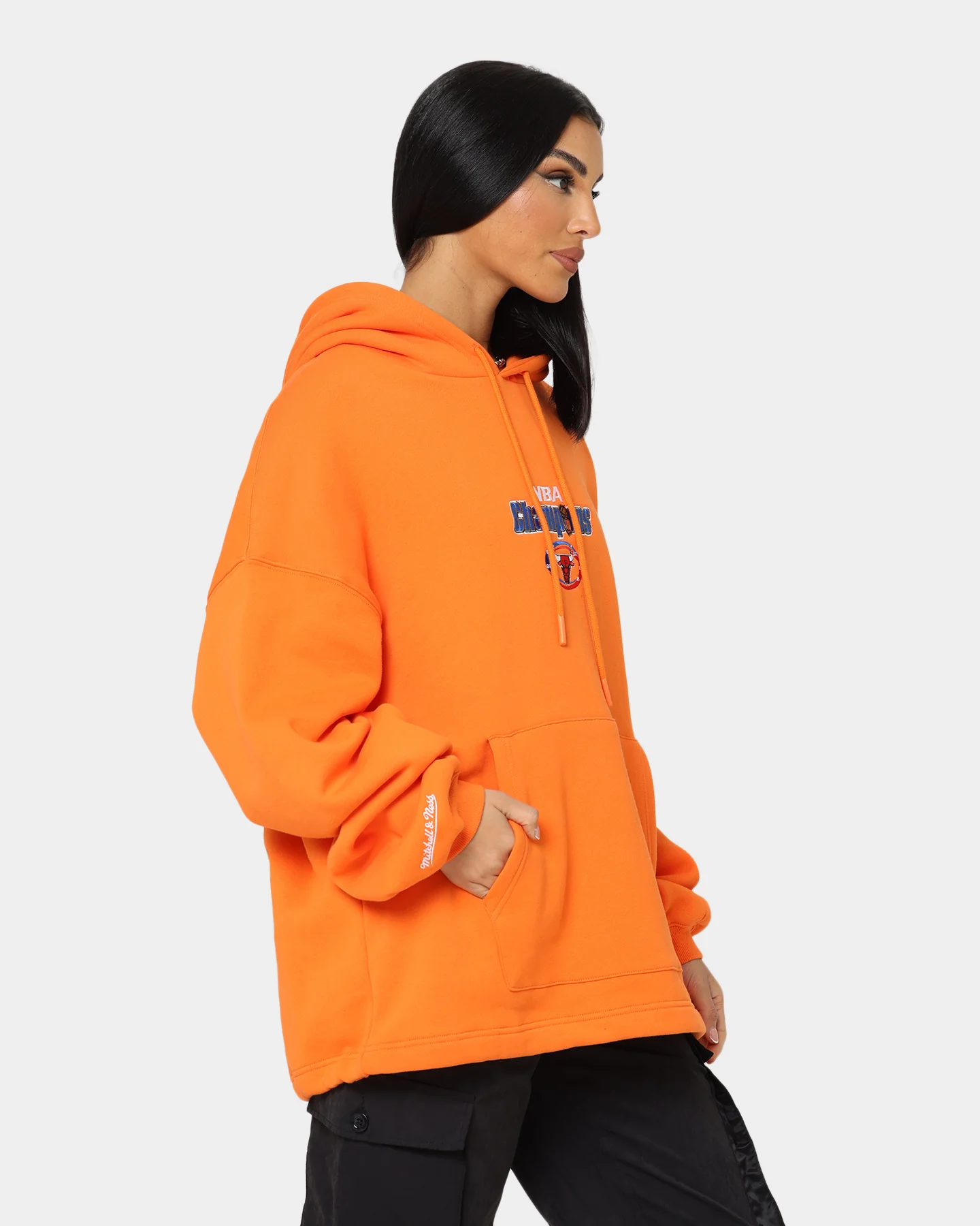 Mitchell & Ness Chicago Bulls Anniversary Hoodie Orange
