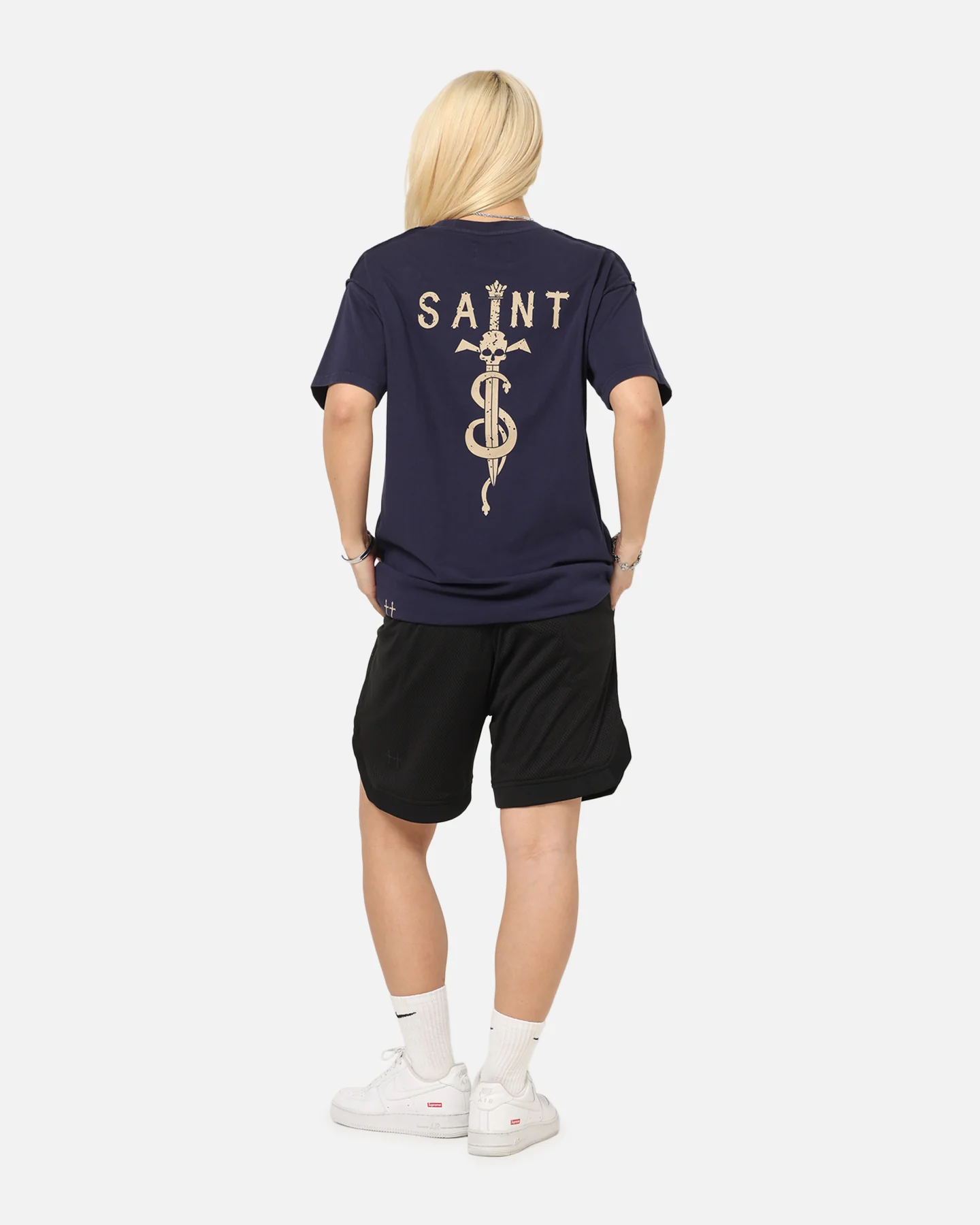 Saint Morta Daggers Lafayette T-Shirt Indigo