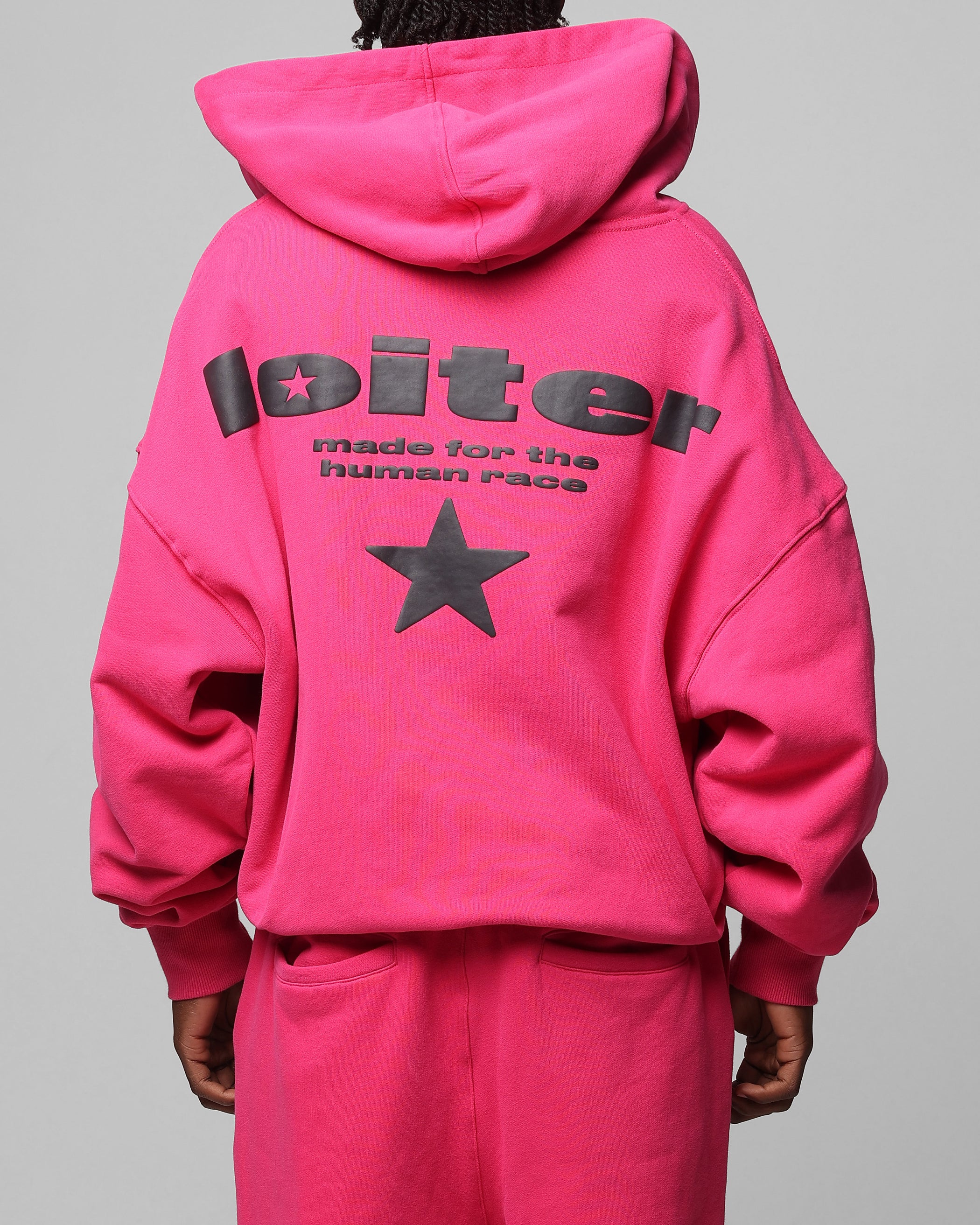 Loiter Celestial Full Zip Hoodie Pink