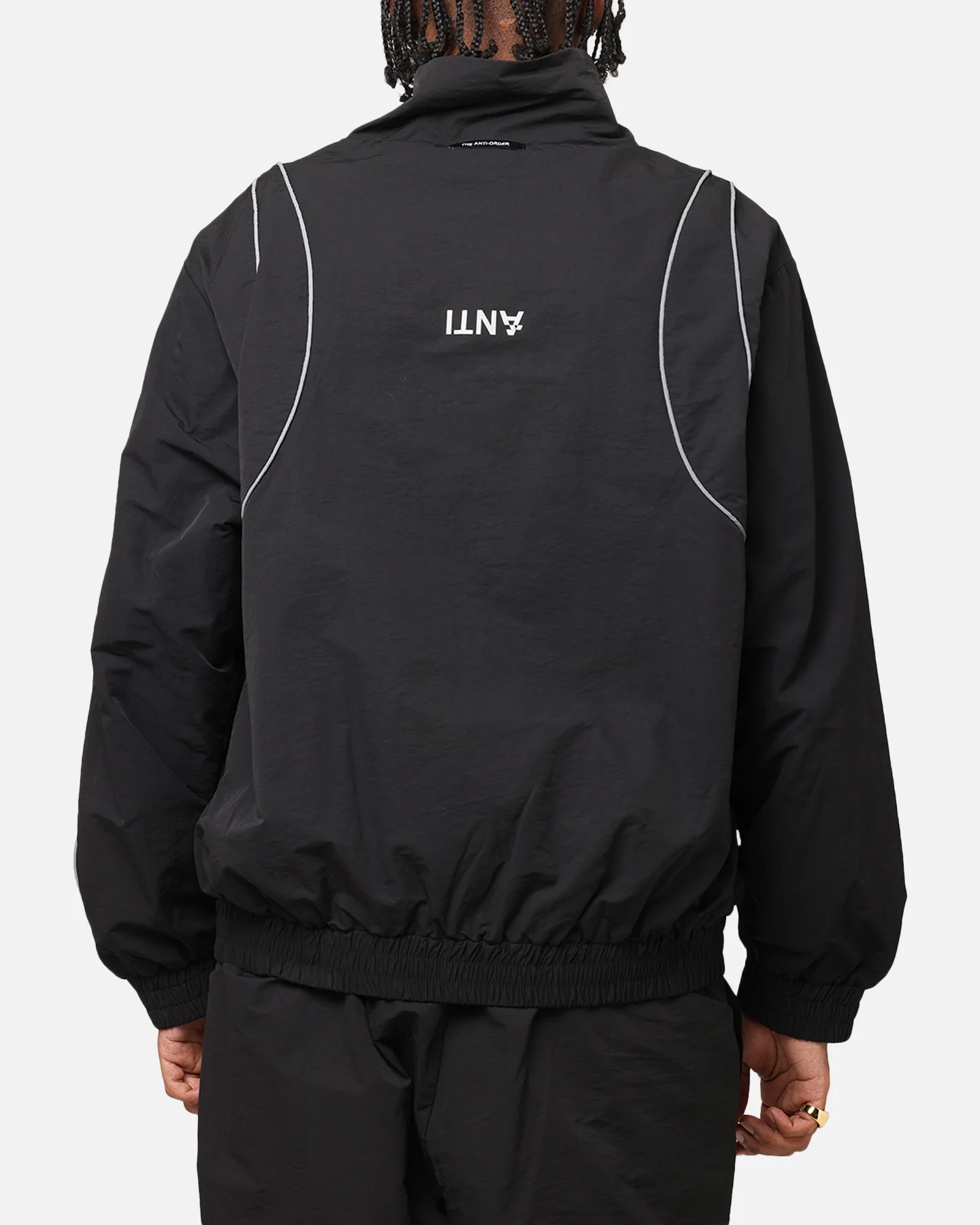 The Anti Order Stereo Nylon Track Jacket Black