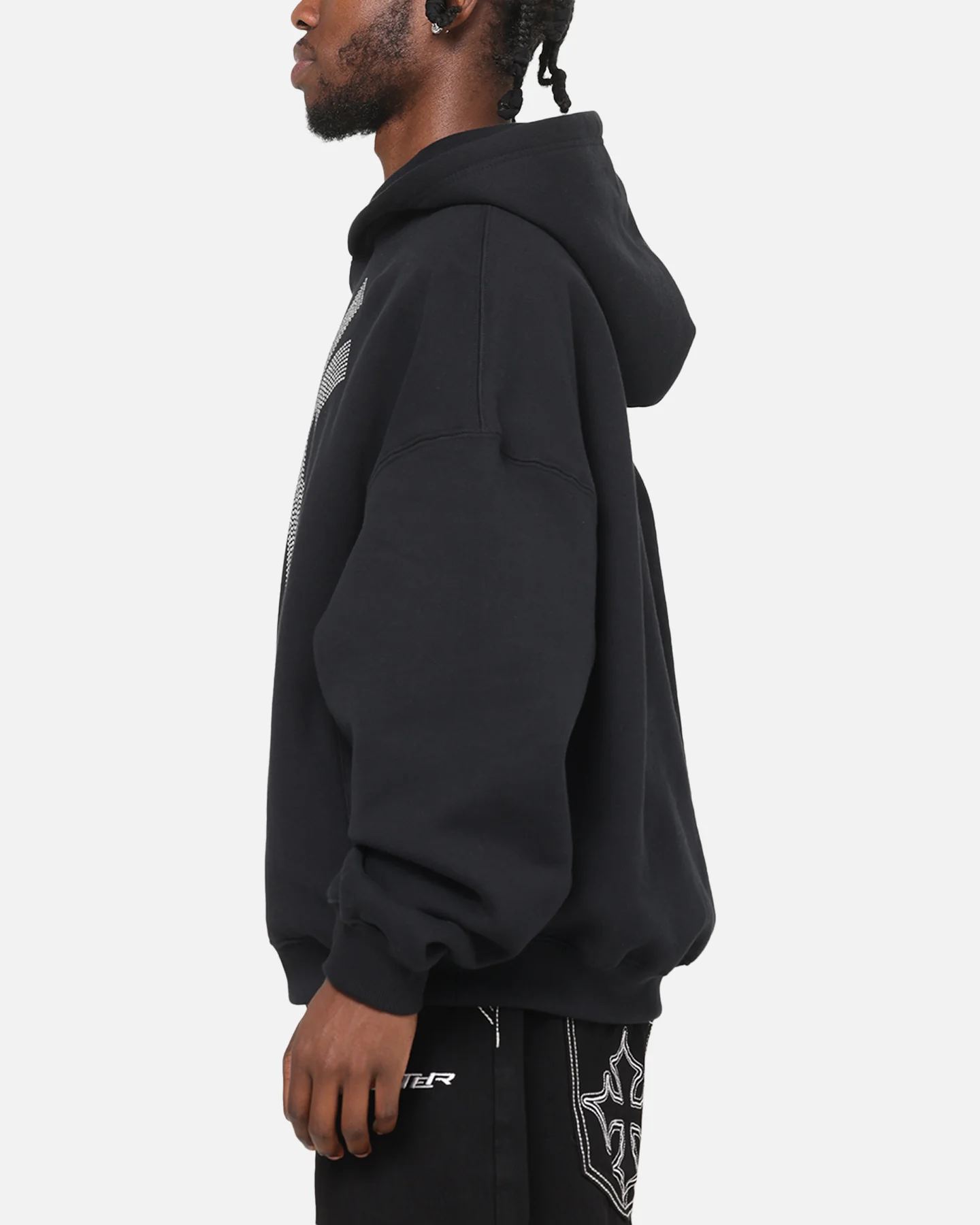 Mitchell & Ness New York Yankees Rhinestone Hoodie Faded Black