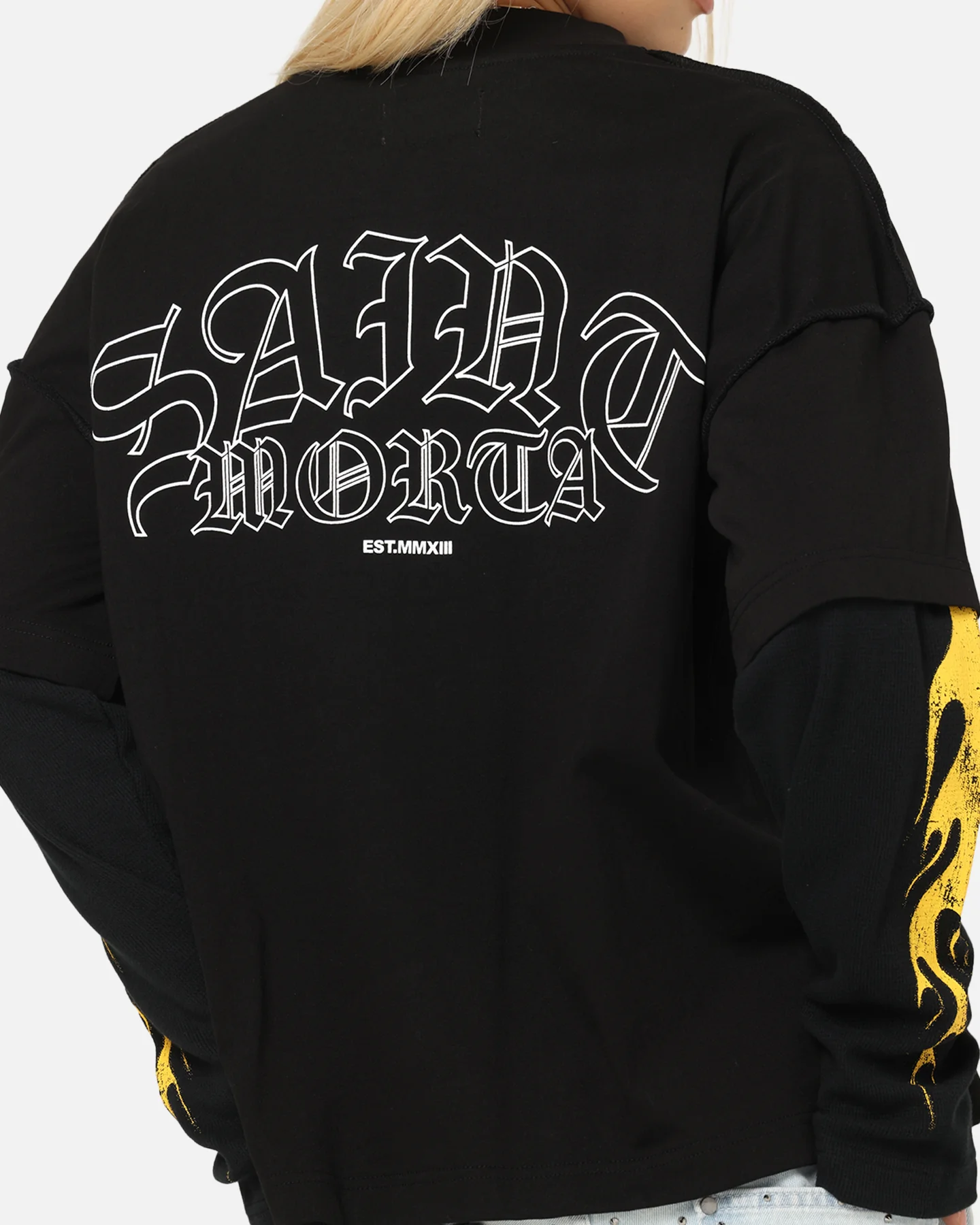 Saint Morta La Flame Long Sleeve T-Shirt Black