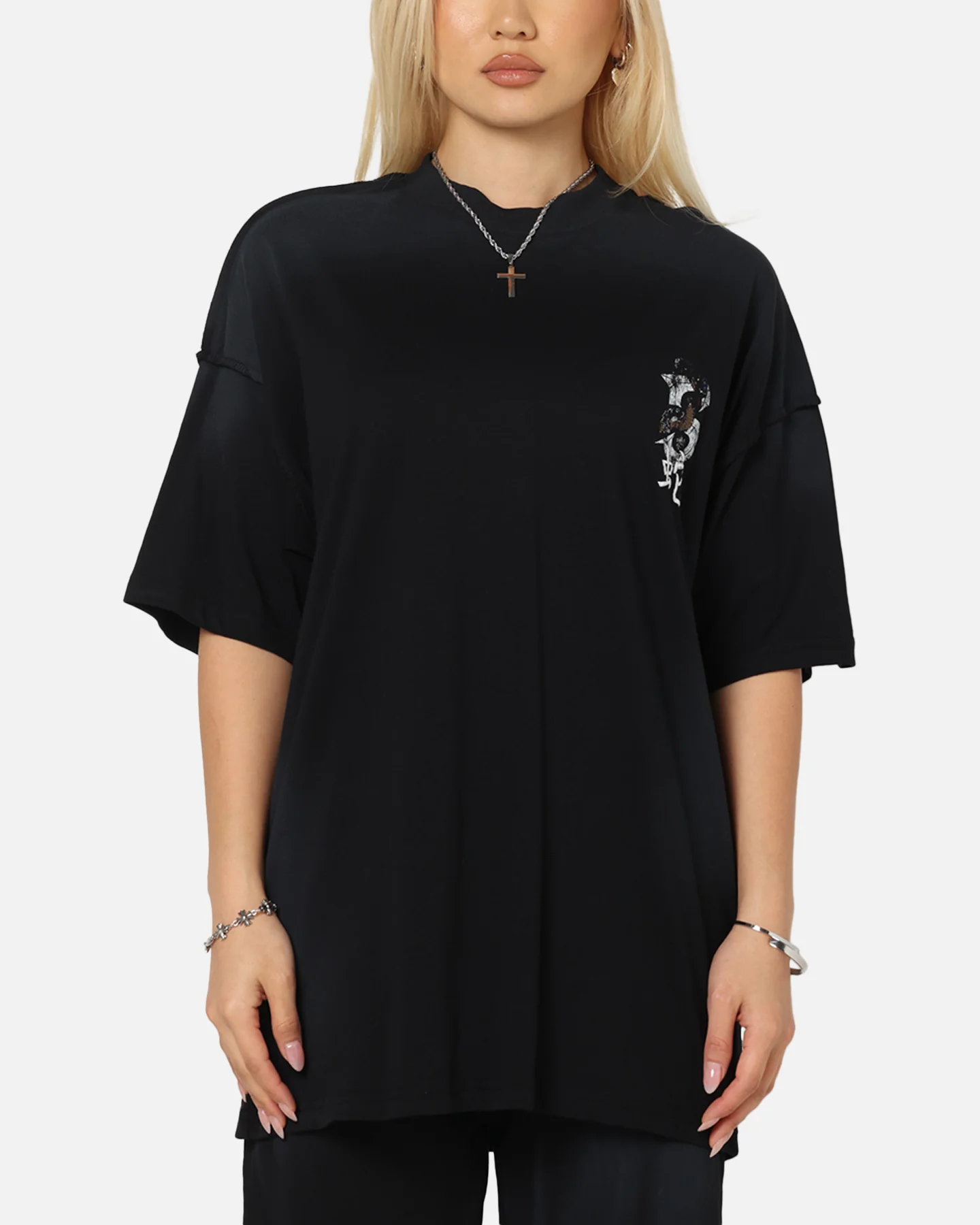 Saint Morta Venom Boxy T-Shirt Sunfade Black